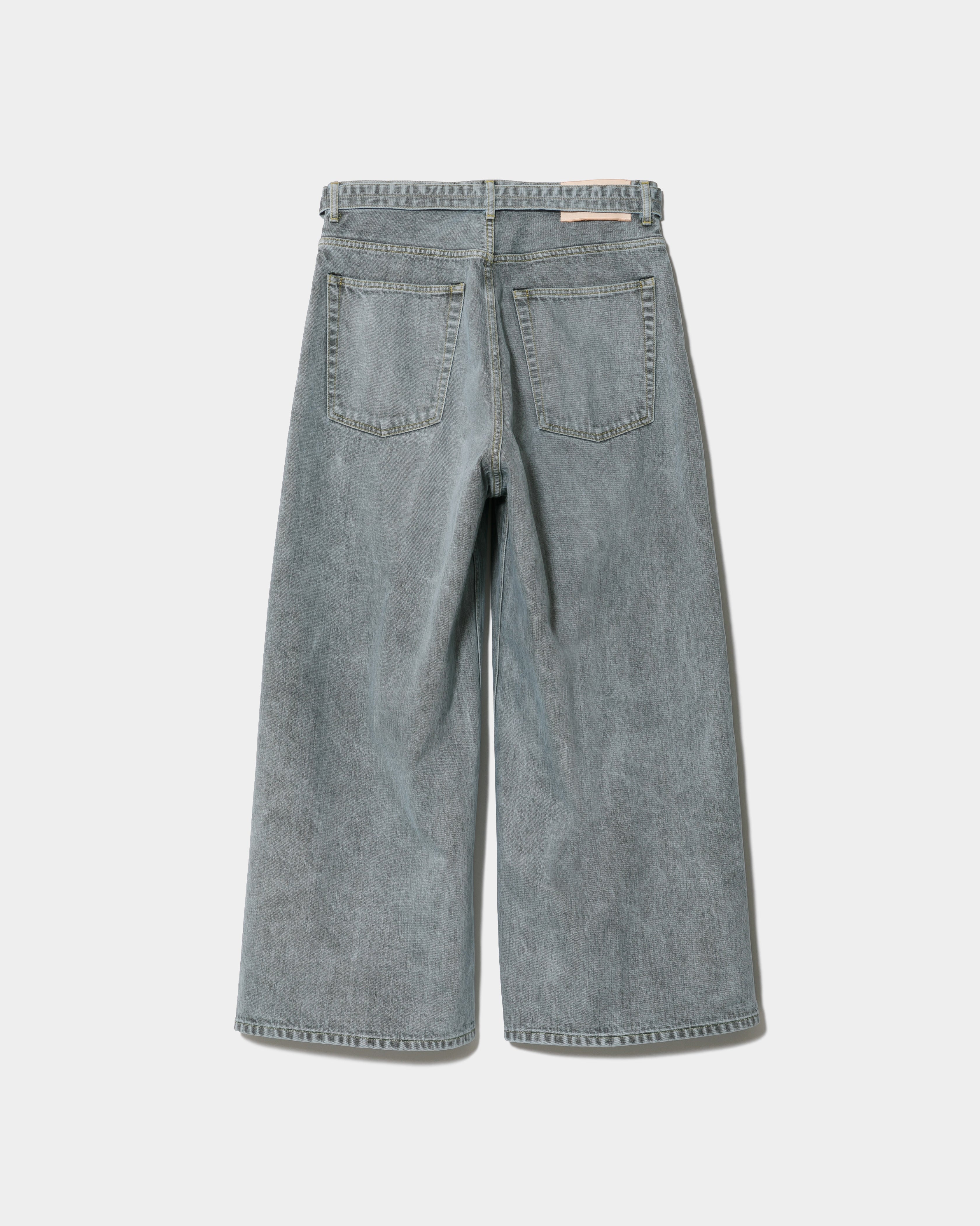 tropical wool mohair side tuck wide pants – beautiful people