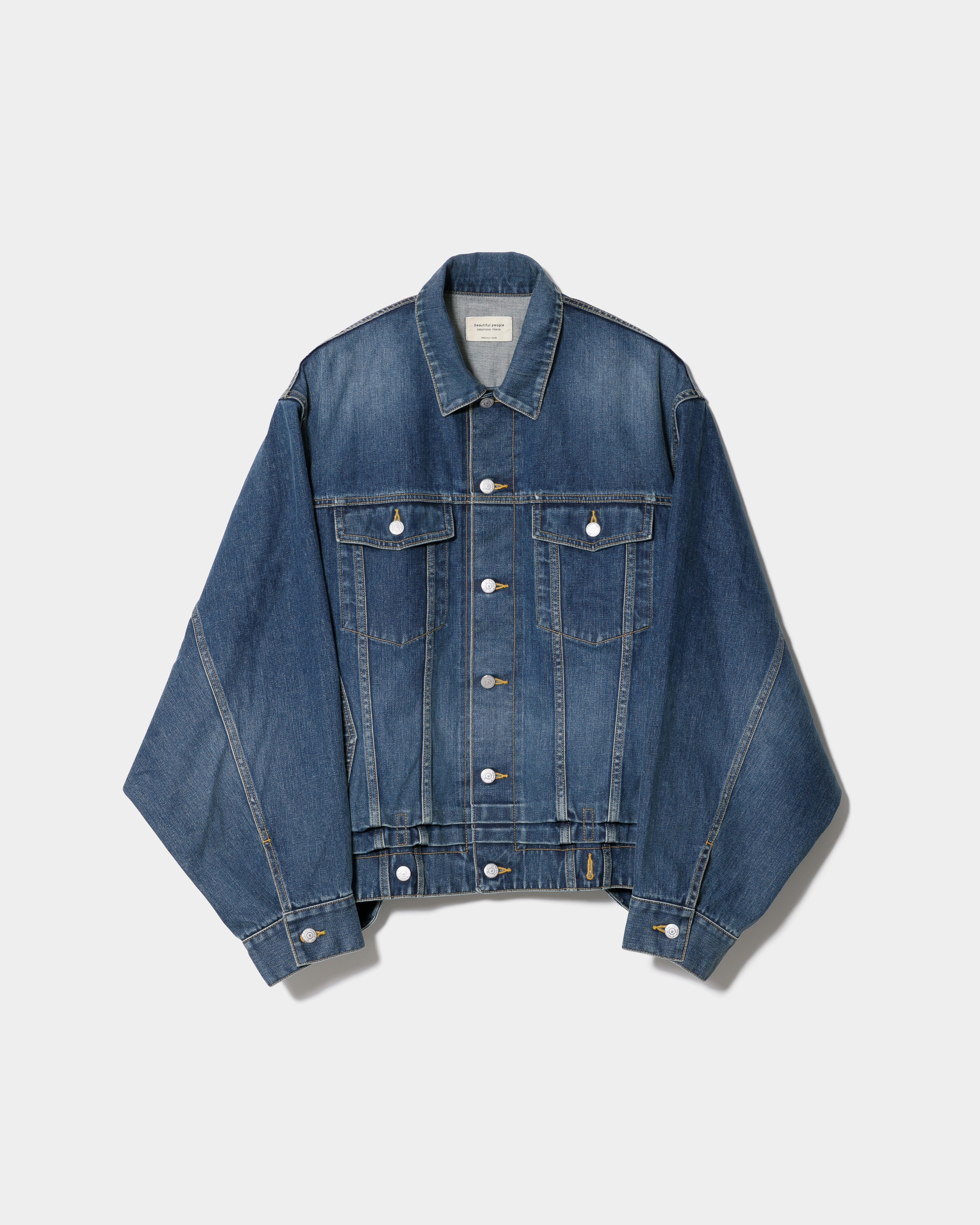 ジャケット・アウター double-end selvedge denim blouson indigo beautiful people｜double-end selvedge denim blouson