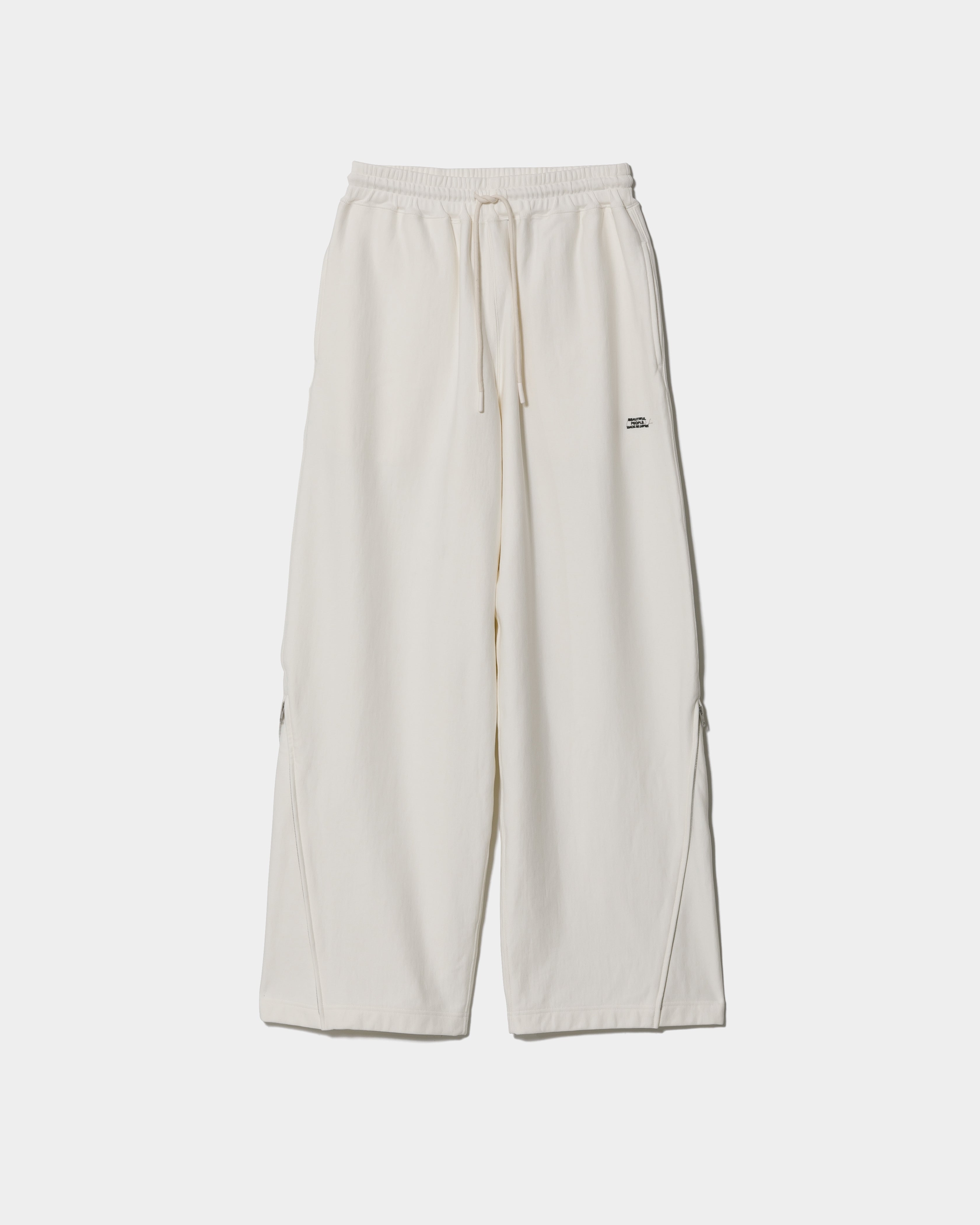 tropical wool mohair side tuck wide pants – beautiful people