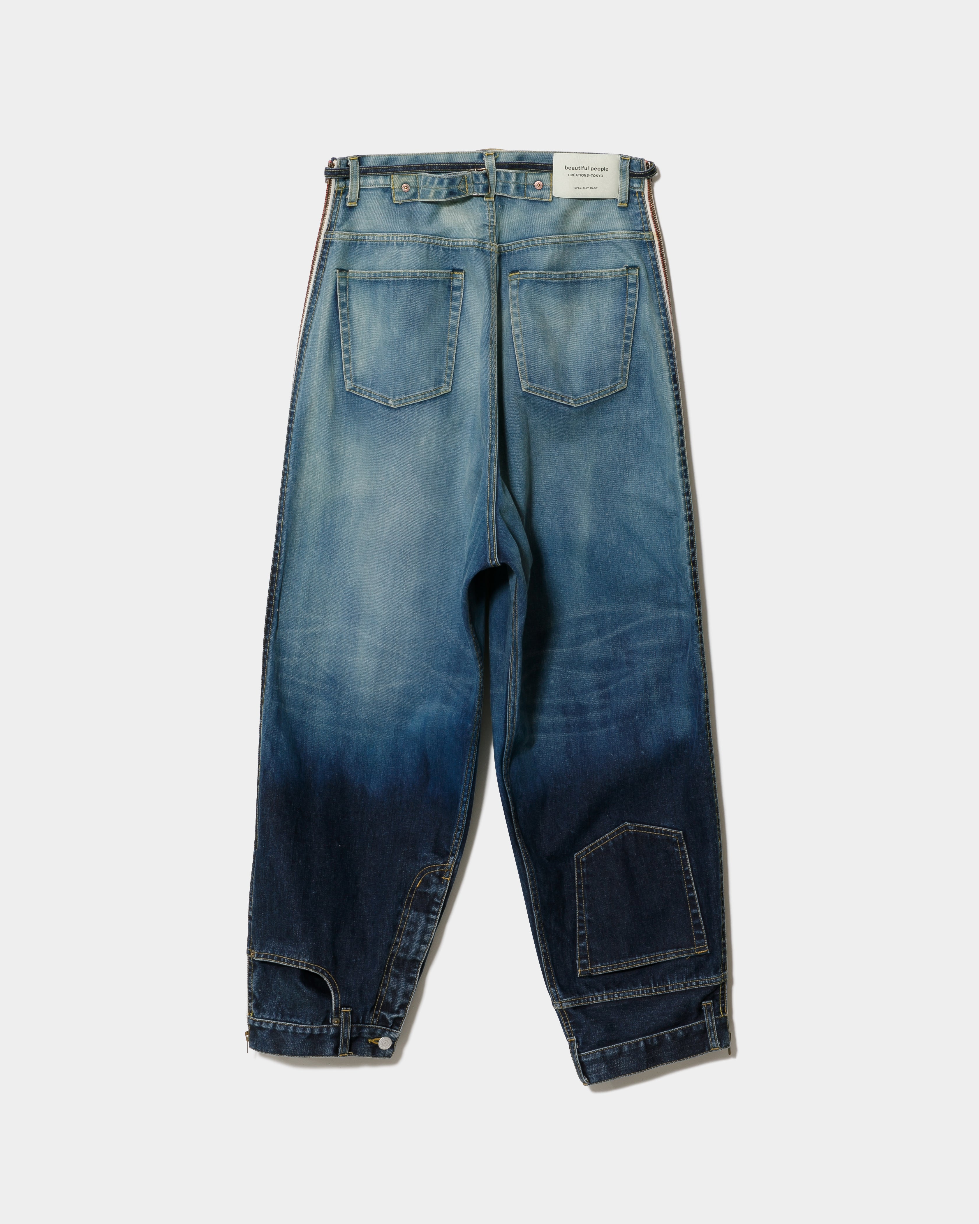 tropical wool mohair side tuck wide pants – beautiful people