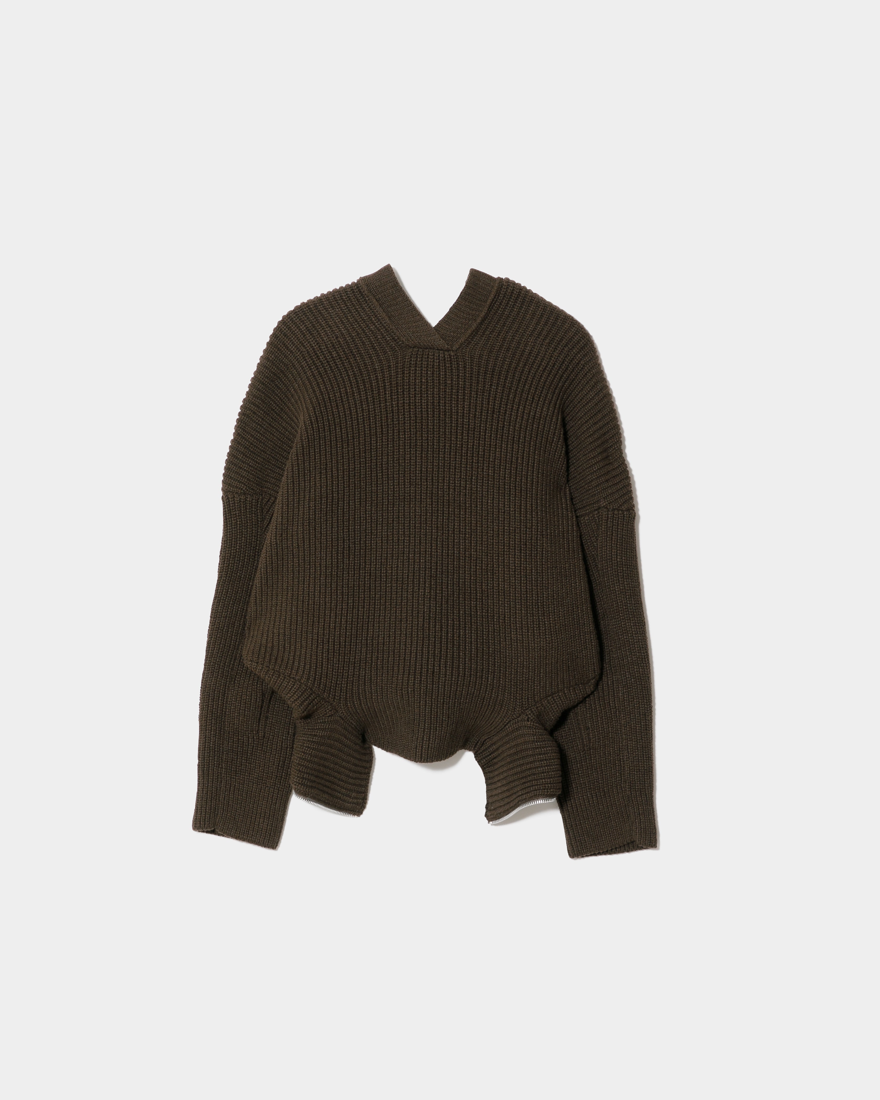 double-end fluffed cotton cardigan – beautiful people online store