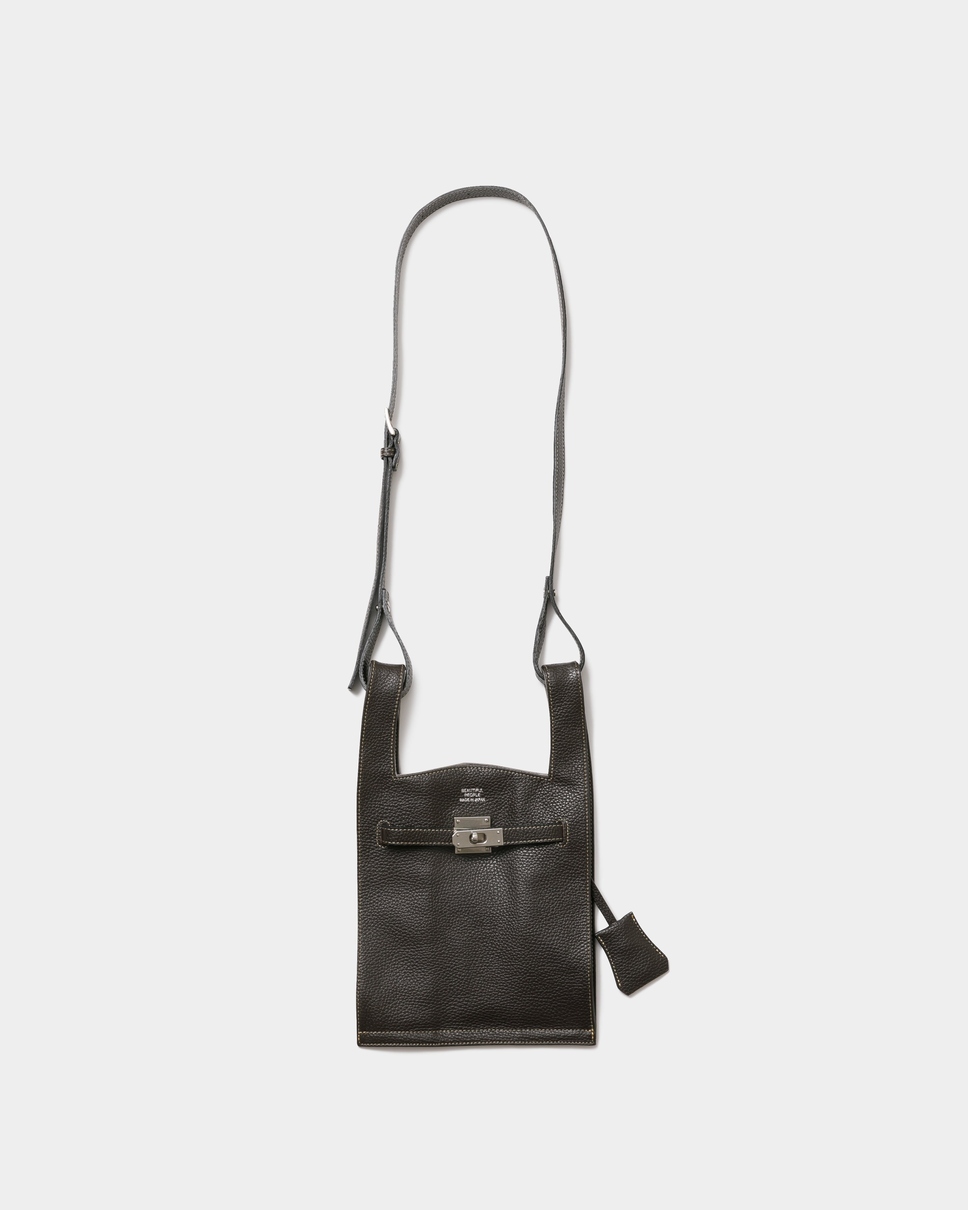 beautiful people レザーバッグ market shoulder bag in shrink leather – beautiful people online store