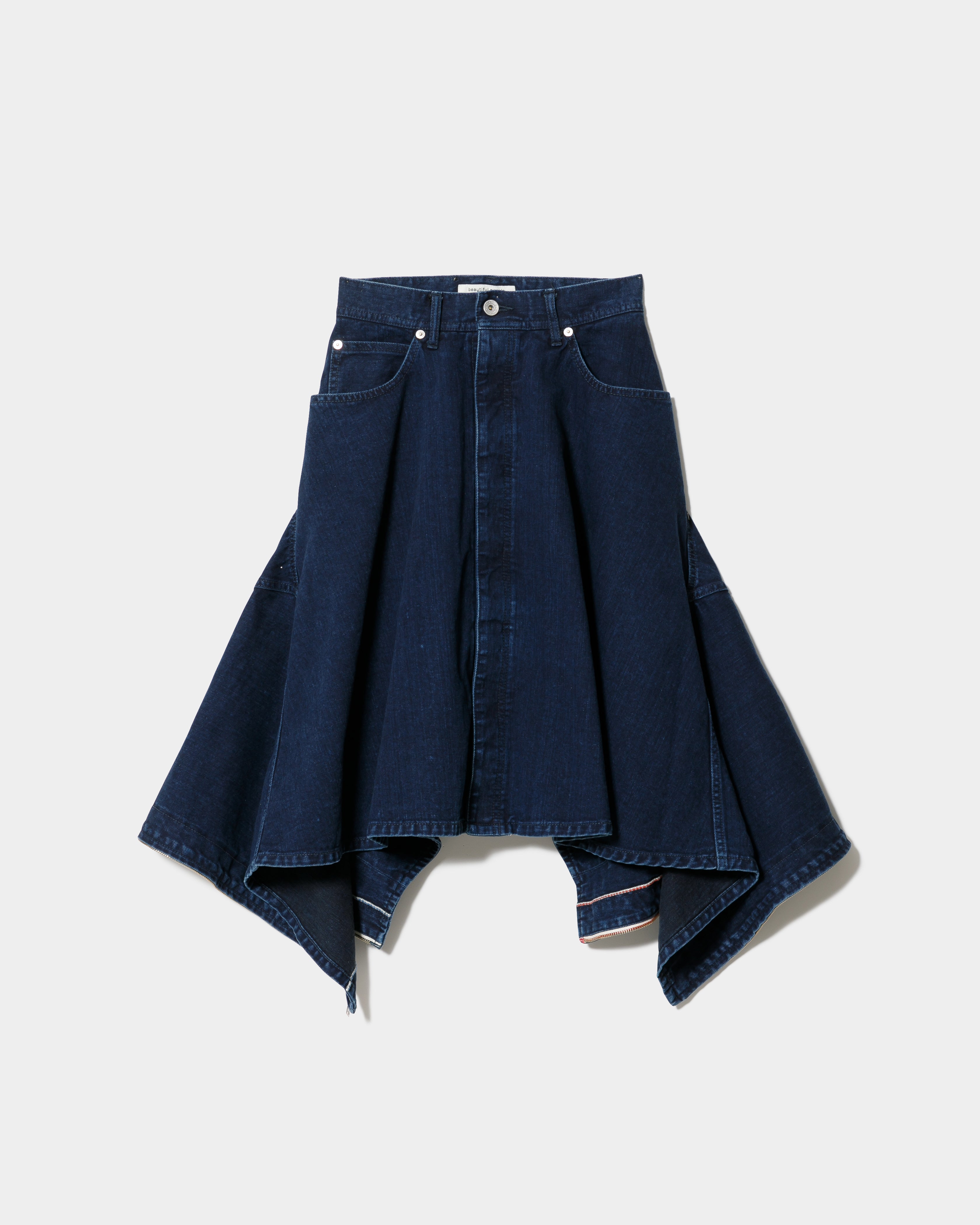 tropical wool mohair side tuck wide pants – beautiful people