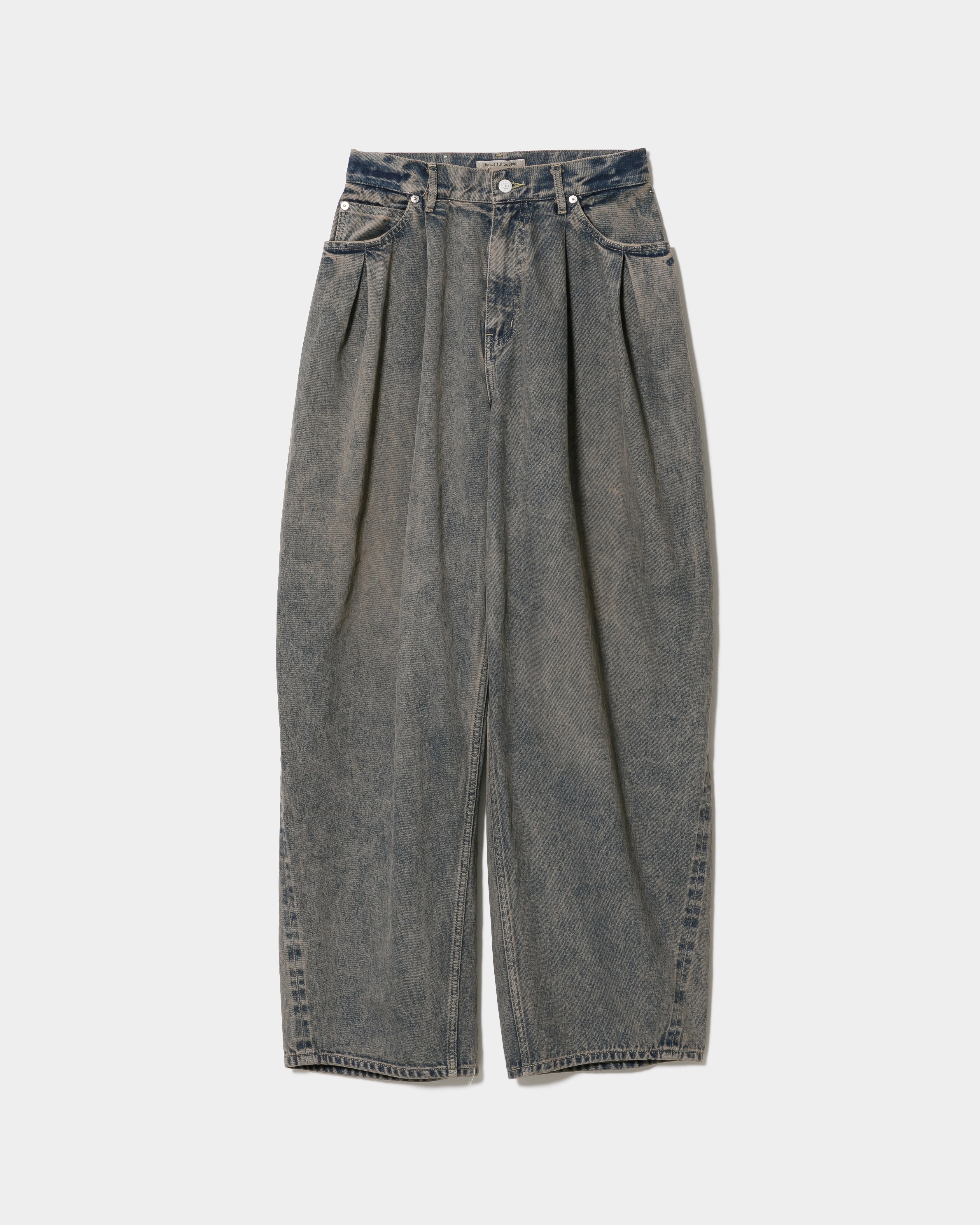 triacetate double cloth side 2tuck pants – beautiful people online