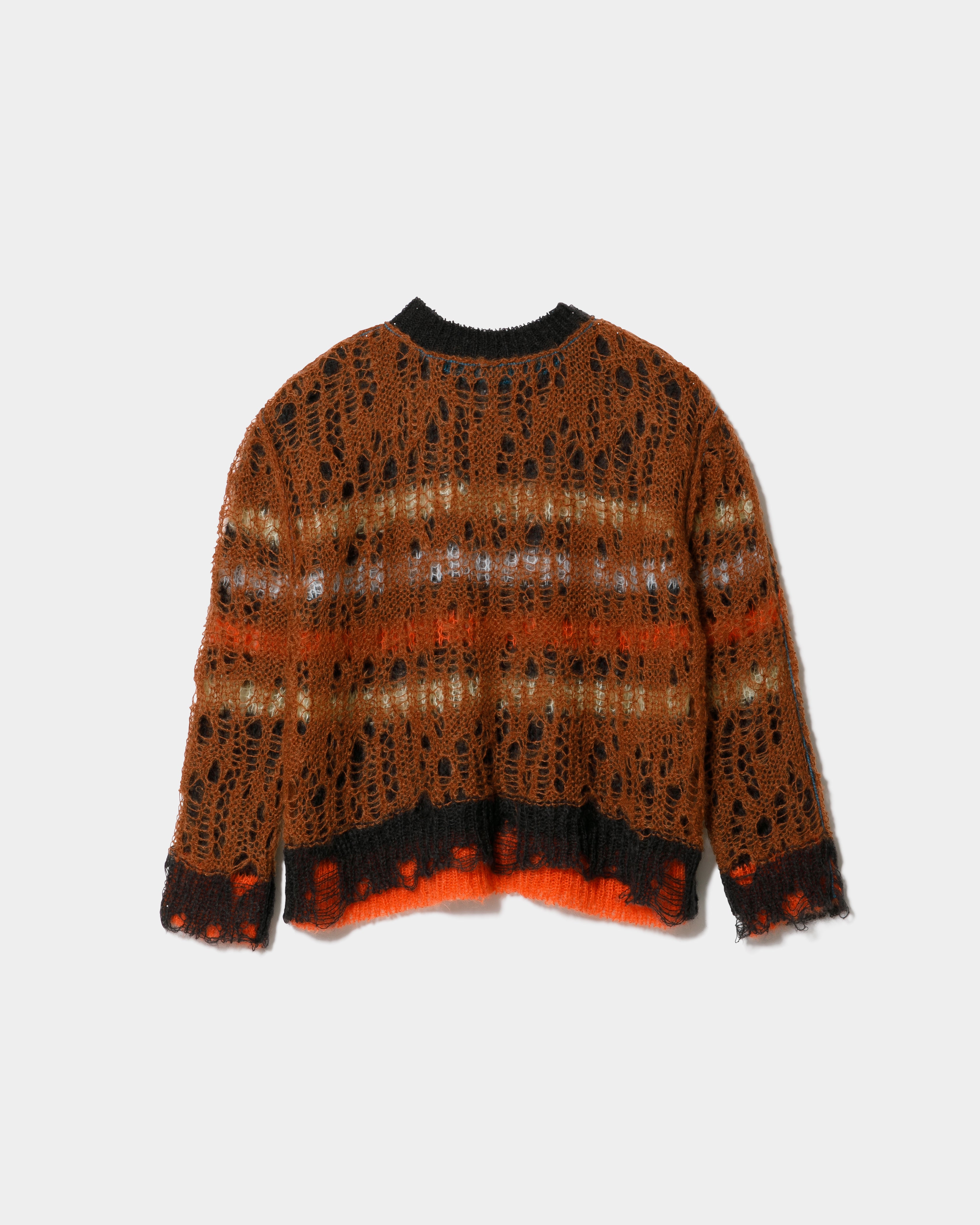 flip wooled mohair damaged striped pullover – beautiful people