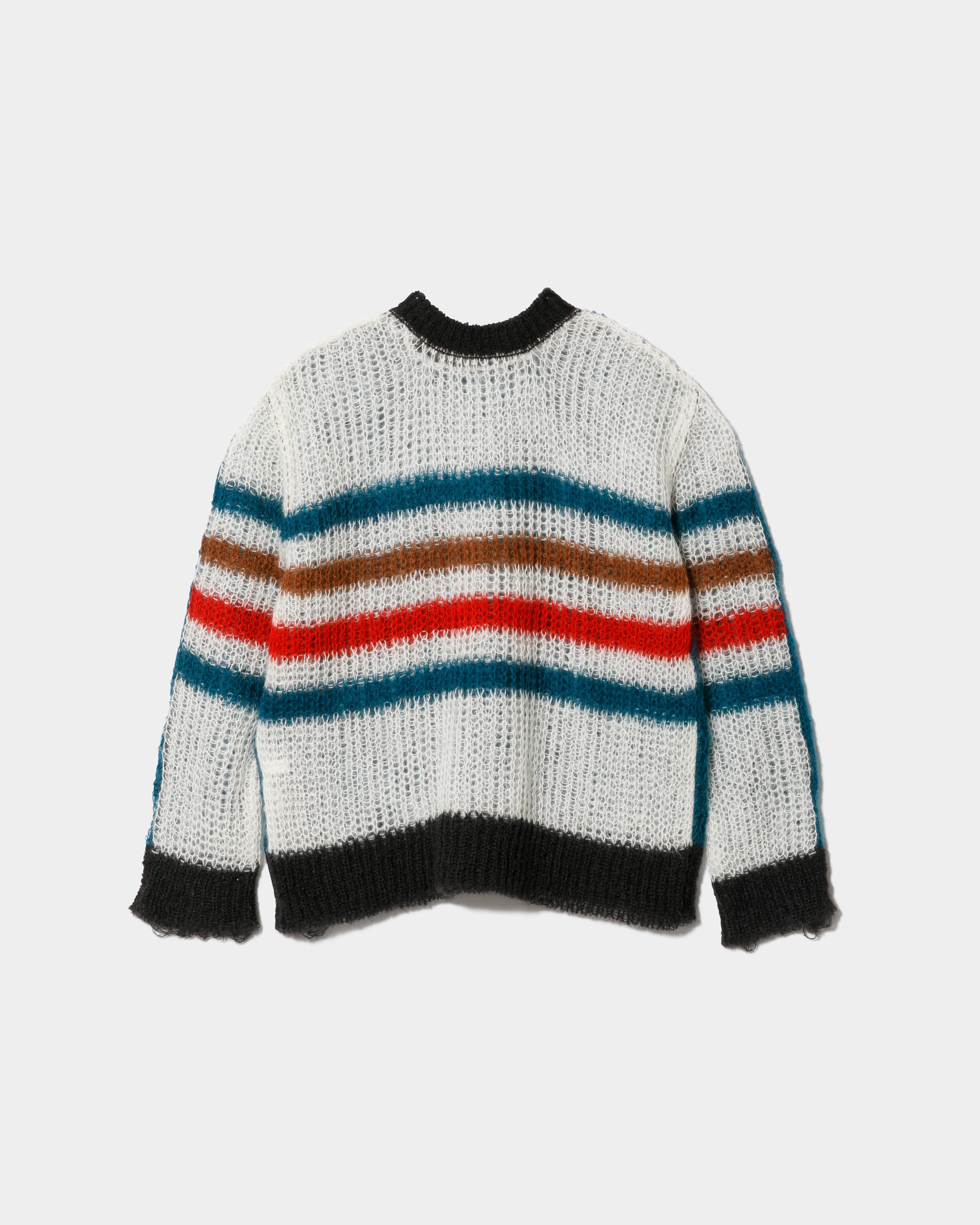 flip wooled mohair damaged striped pullover – beautiful people