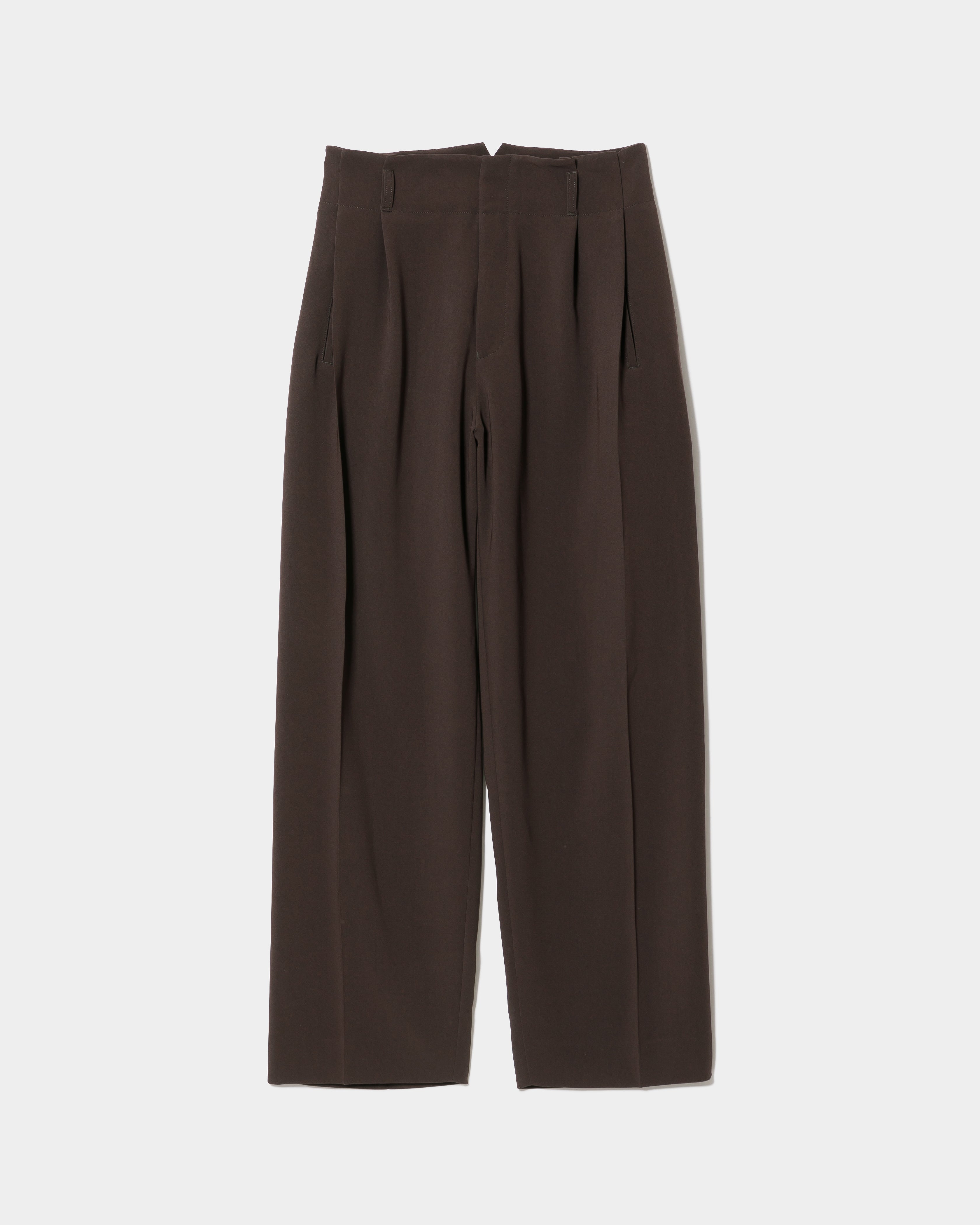 triacetate double cloth side 2tuck pants – beautiful people online