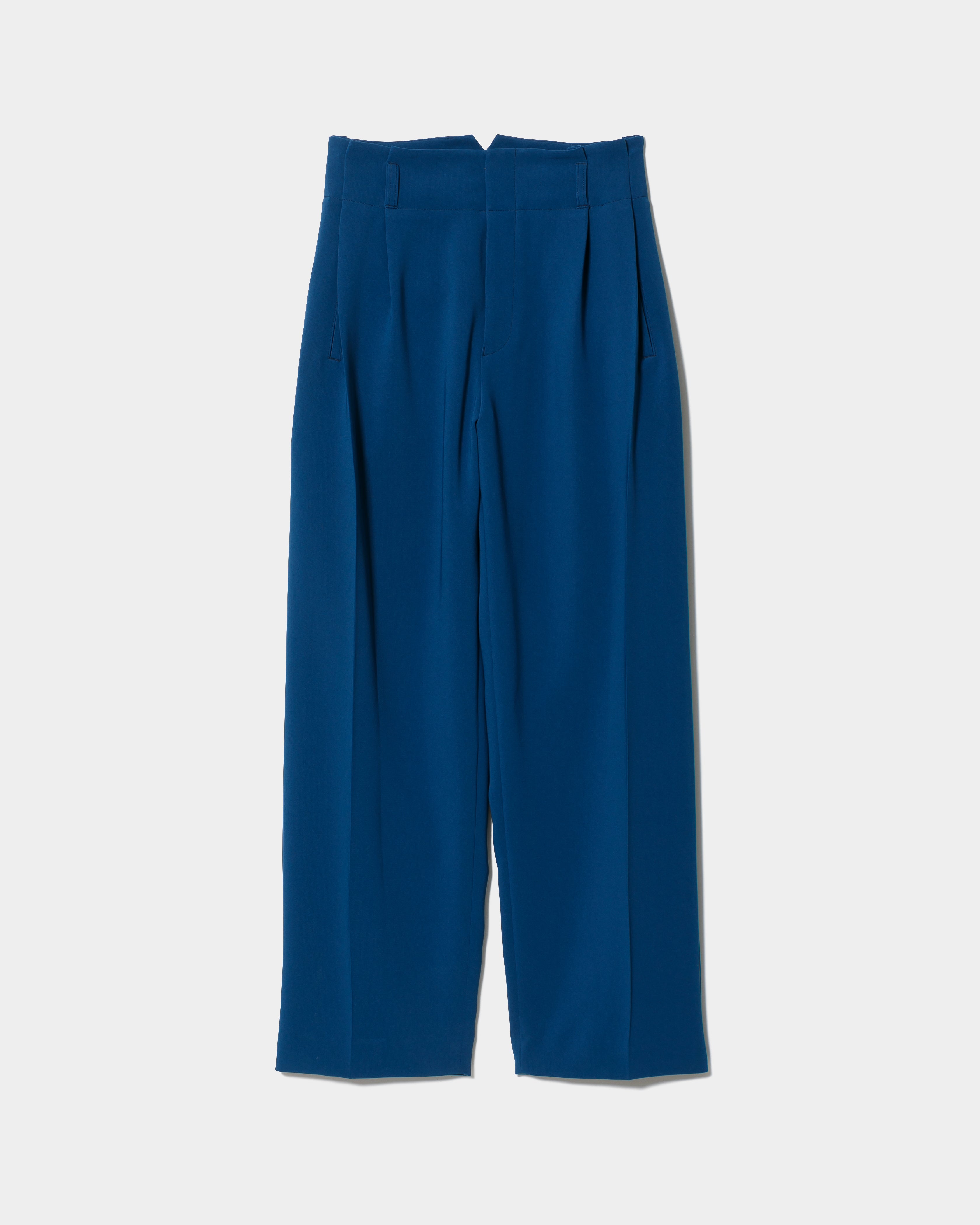 tropical wool mohair side tuck wide pants – beautiful people
