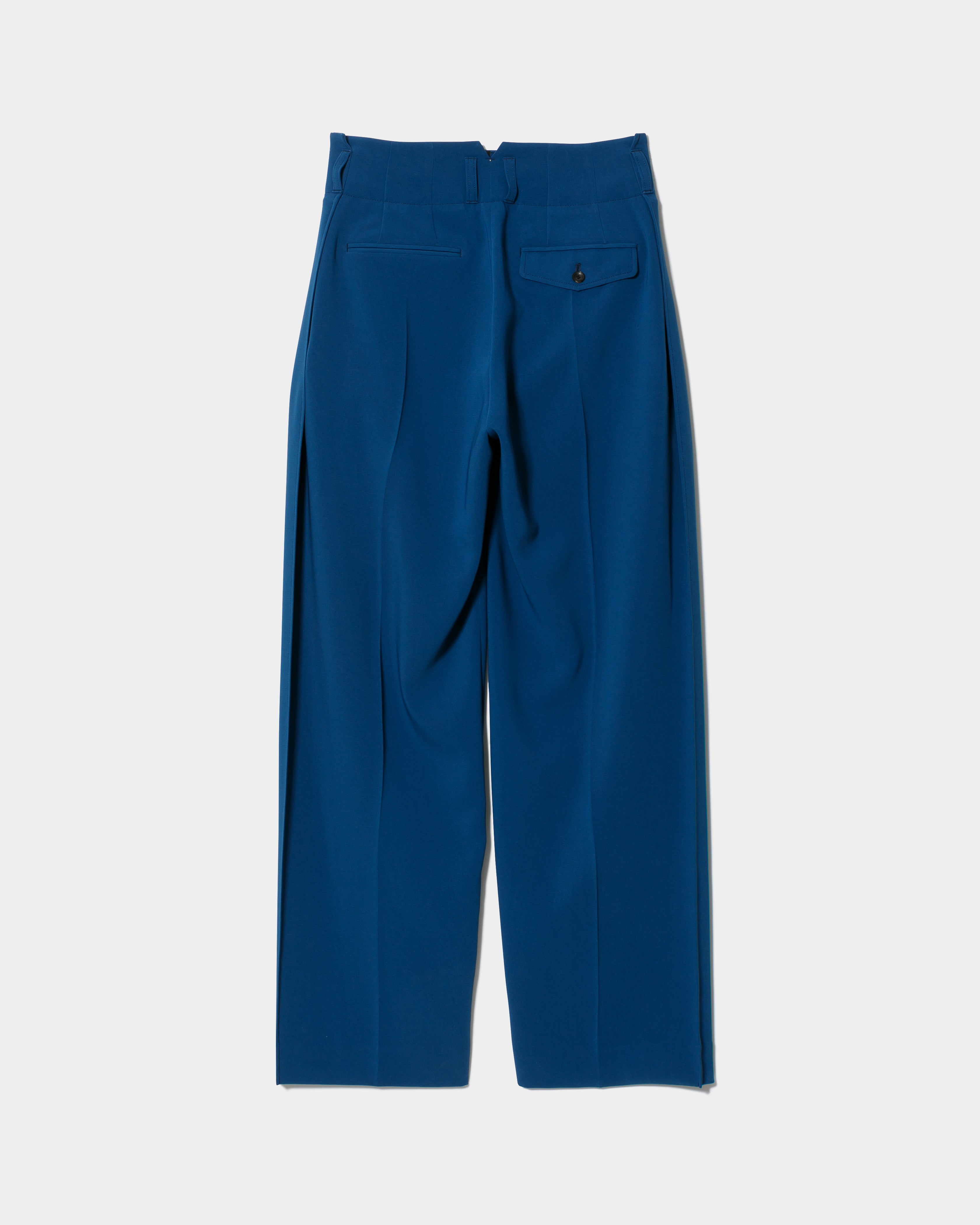 tropical wool mohair side tuck wide pants – beautiful people