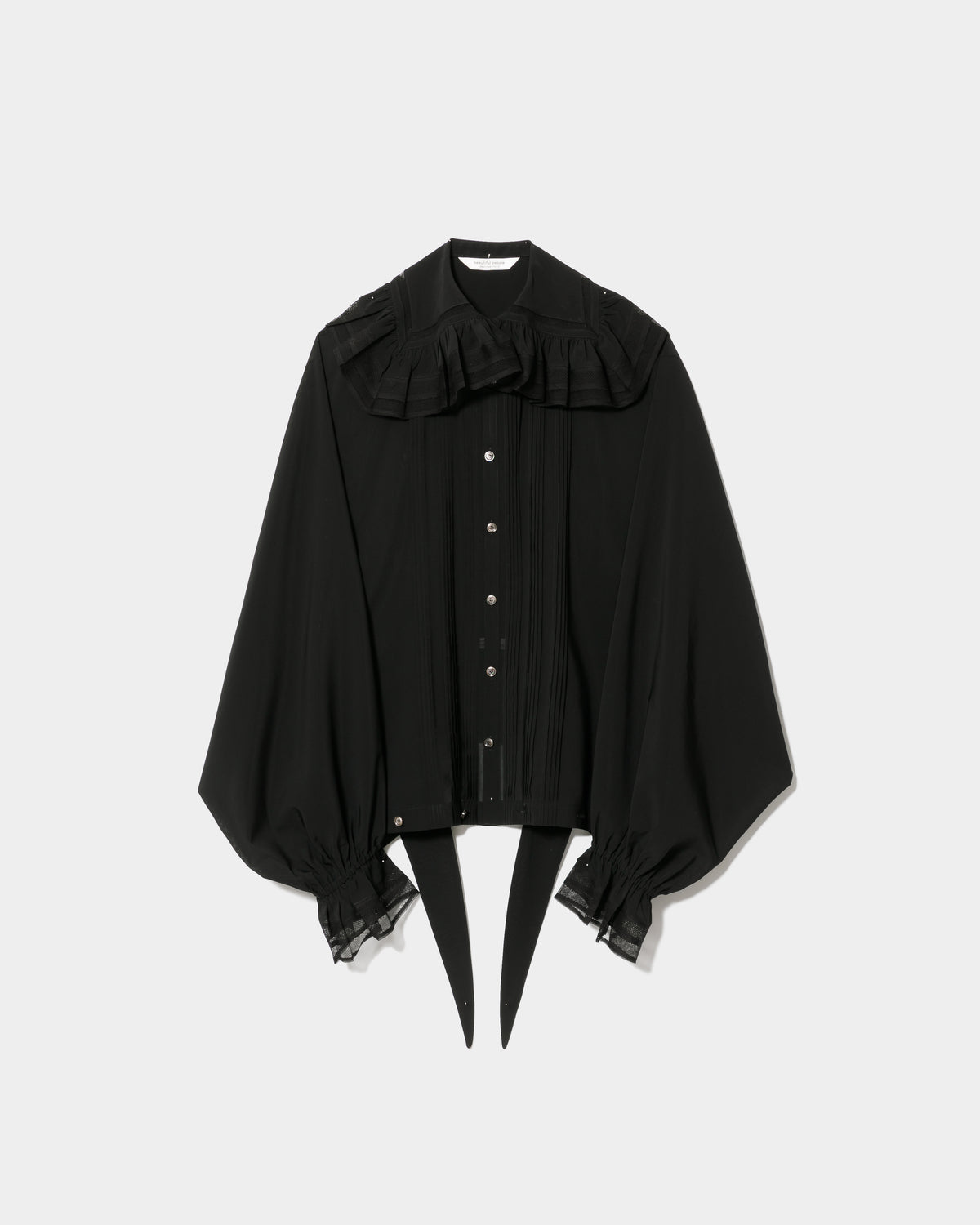 double-end triacetate voile frill blouse – beautiful people online 