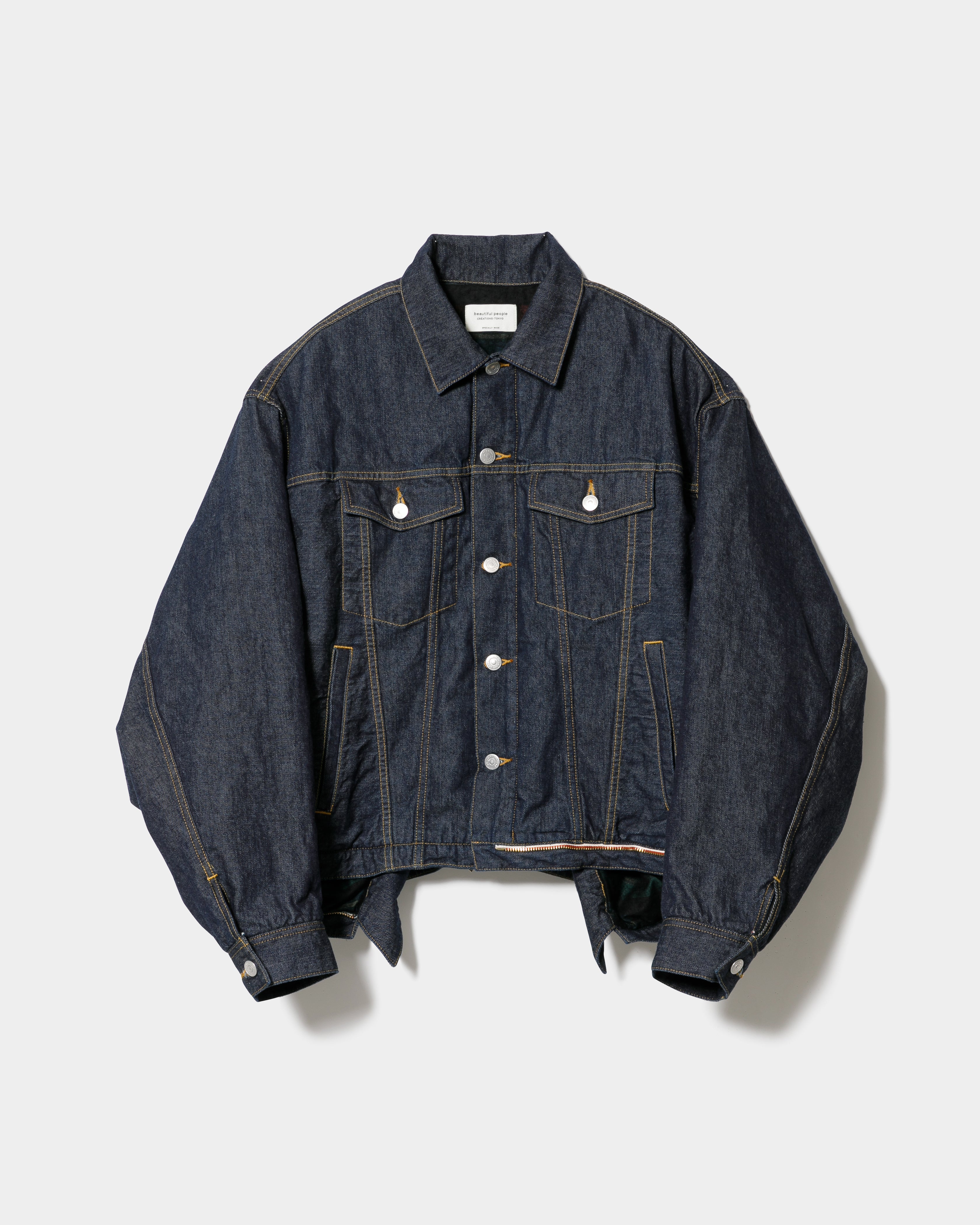 Arriving in early August】selvedge denim o/d relax blouson