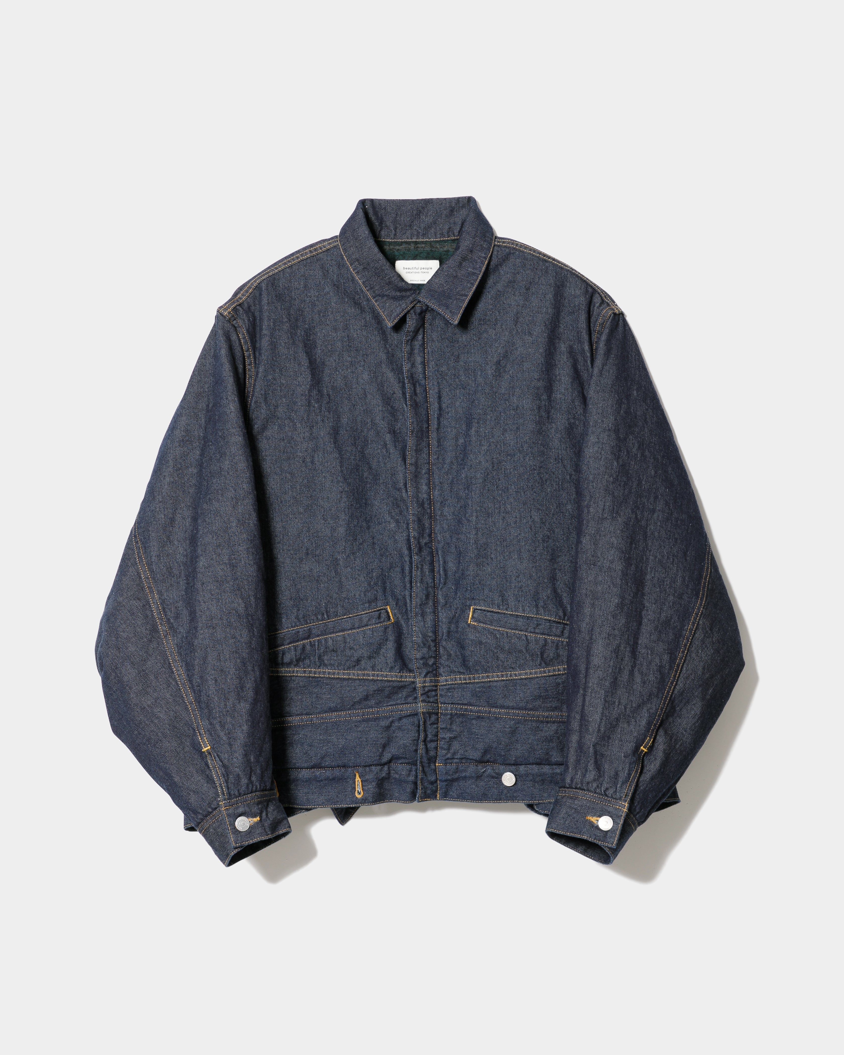 Arriving in early August】selvedge denim o/d relax blouson