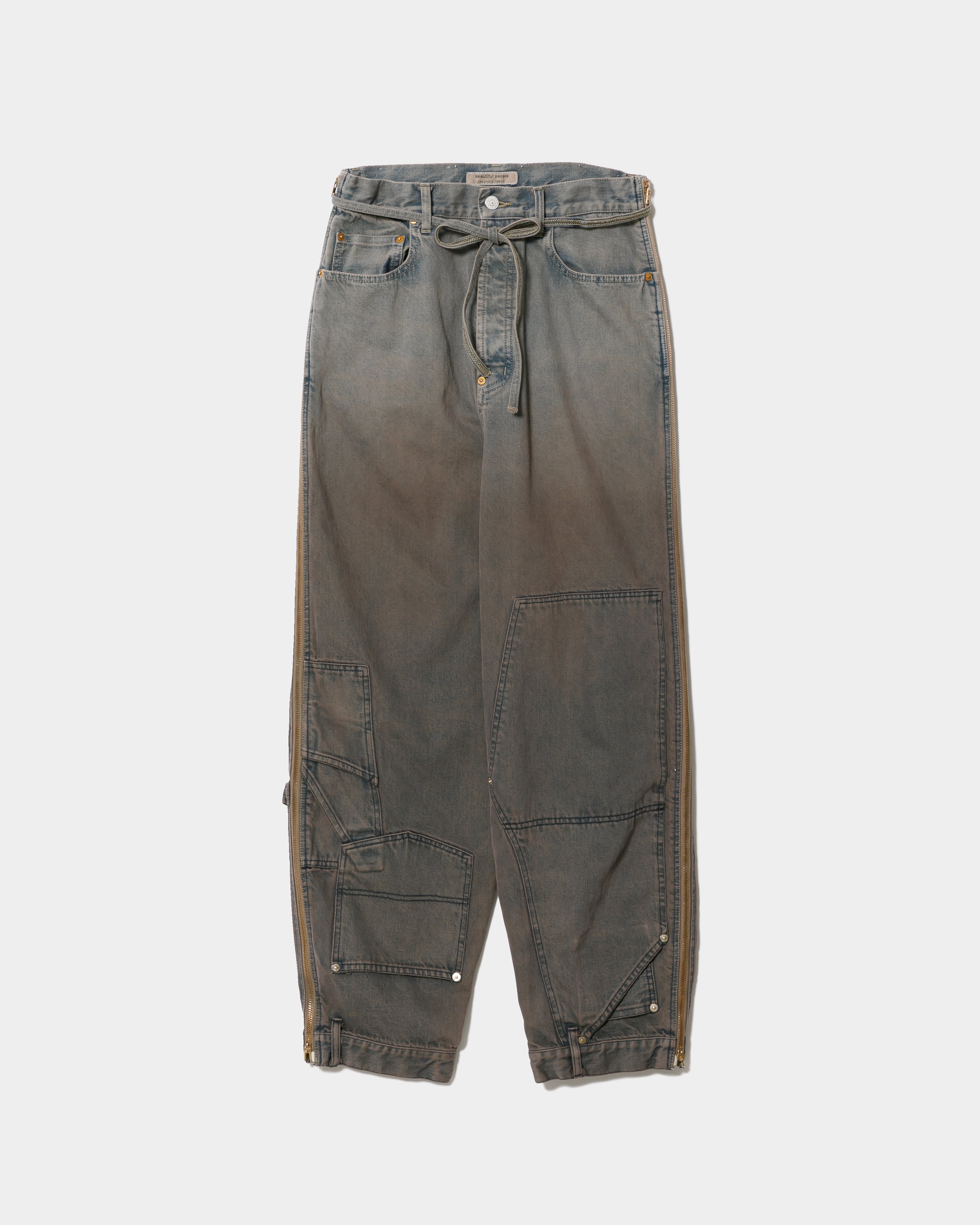 triacetate double cloth side 2tuck pants – beautiful people online