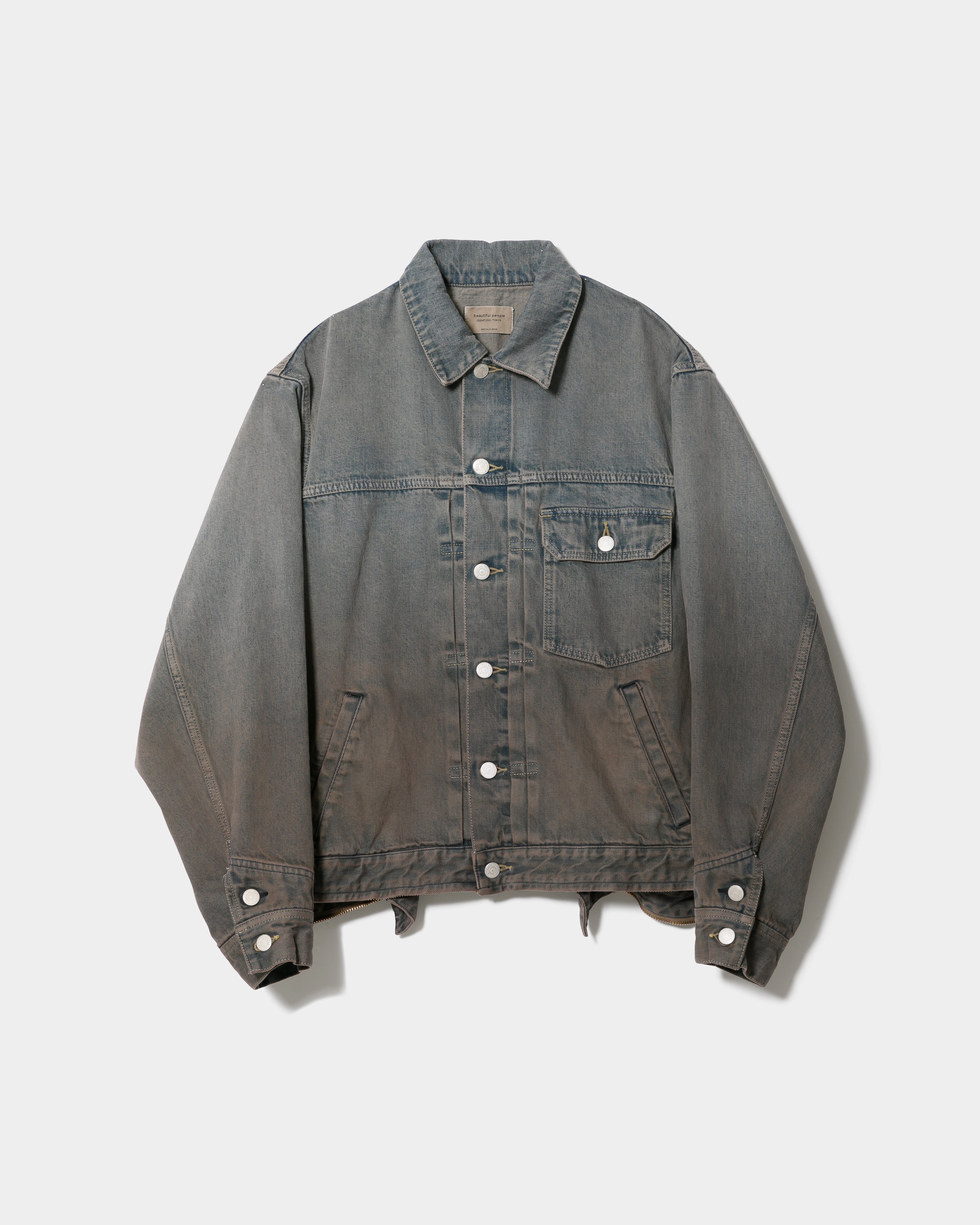 7月下旬入荷】double-end selvedge denim blouson gradation