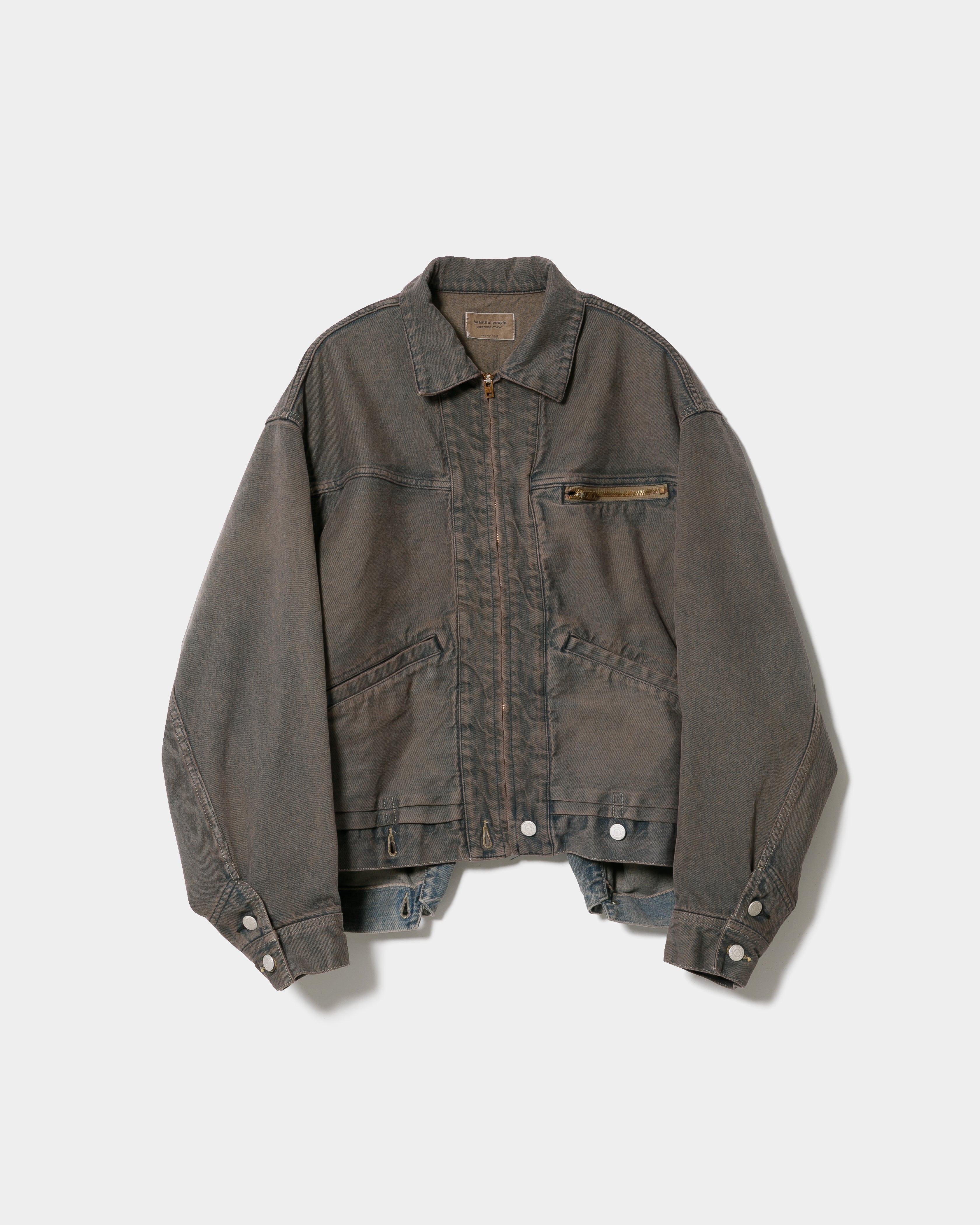 8月上旬入荷】double-end selvedge denim blouson gradation