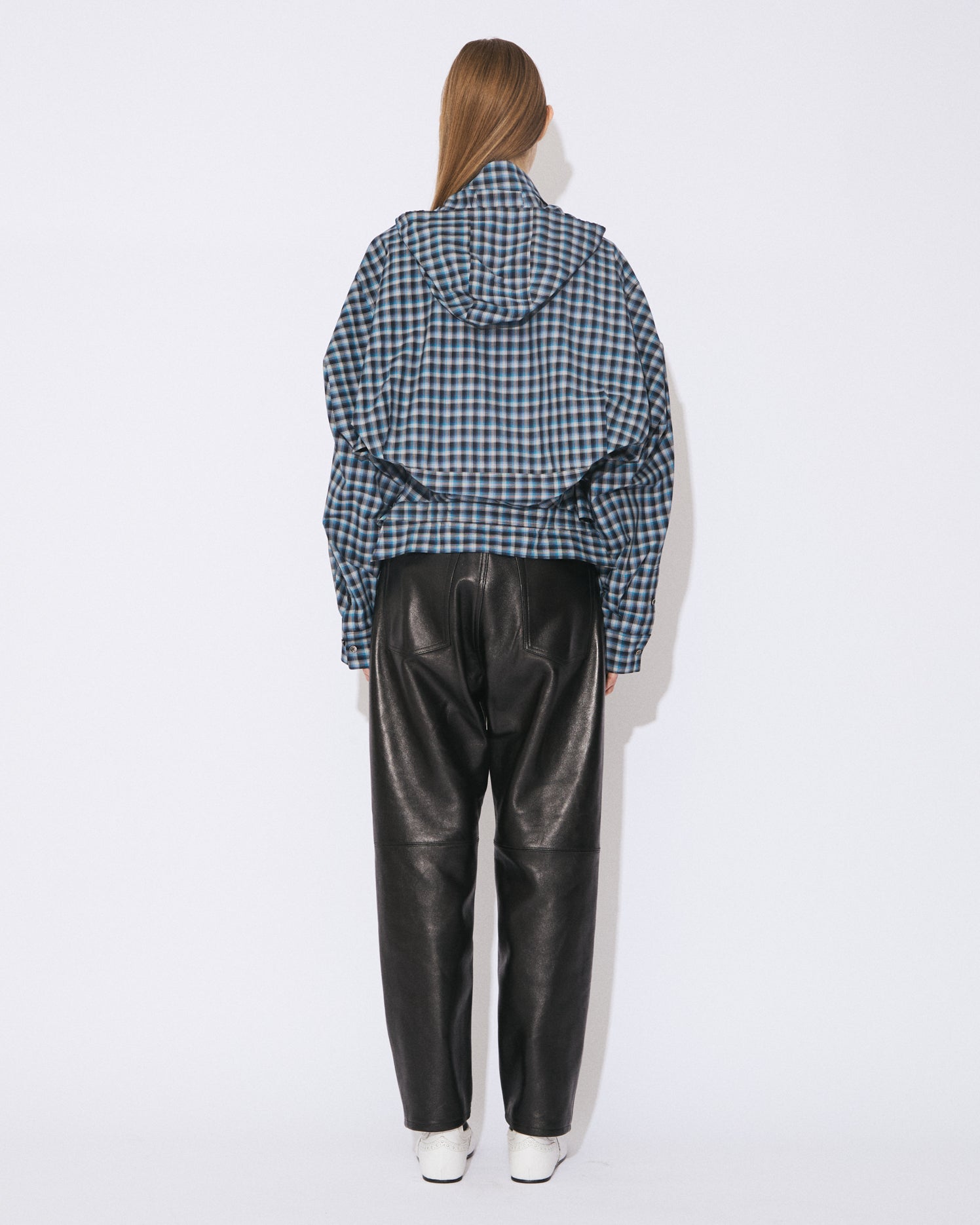 beautiful people 2wayチェックシャツ double-end C/N check hooded shirt – beautiful people online store