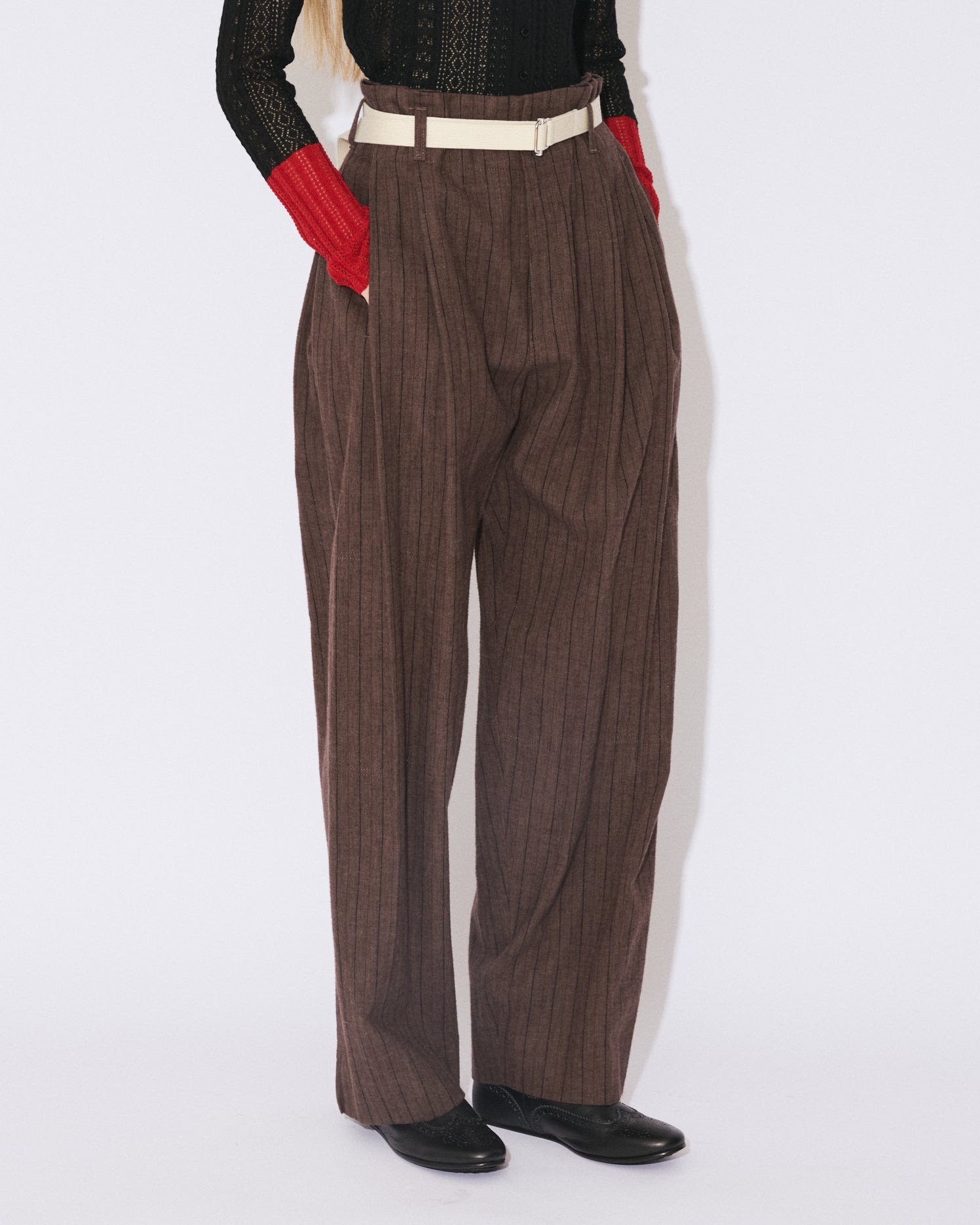 flannel suiting side-tuck pants – beautiful people online store