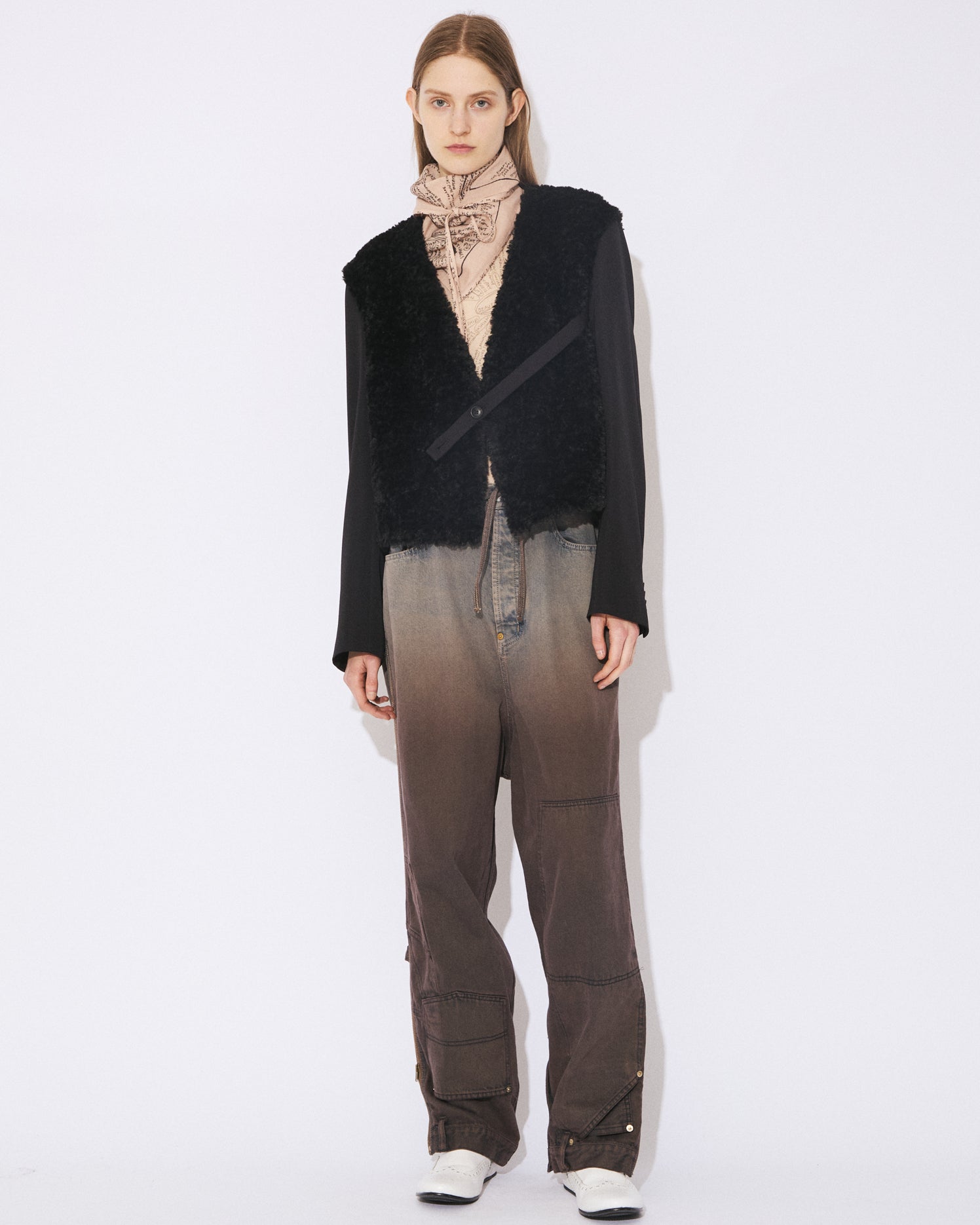 triacetate double cloth side 2tuck pants – beautiful people online