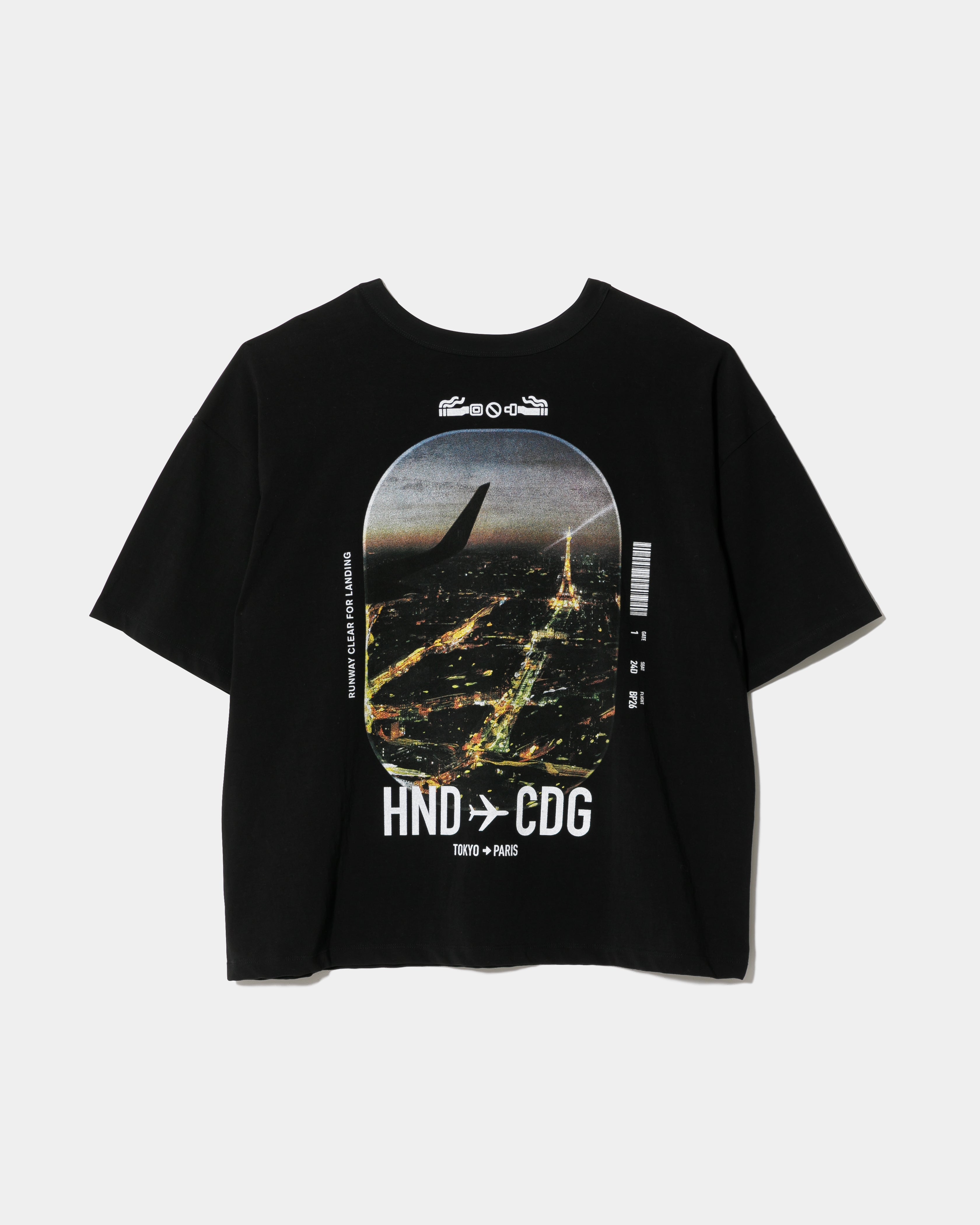 hightwist jersey regular-fit TOKYO PARIS print T-shirts