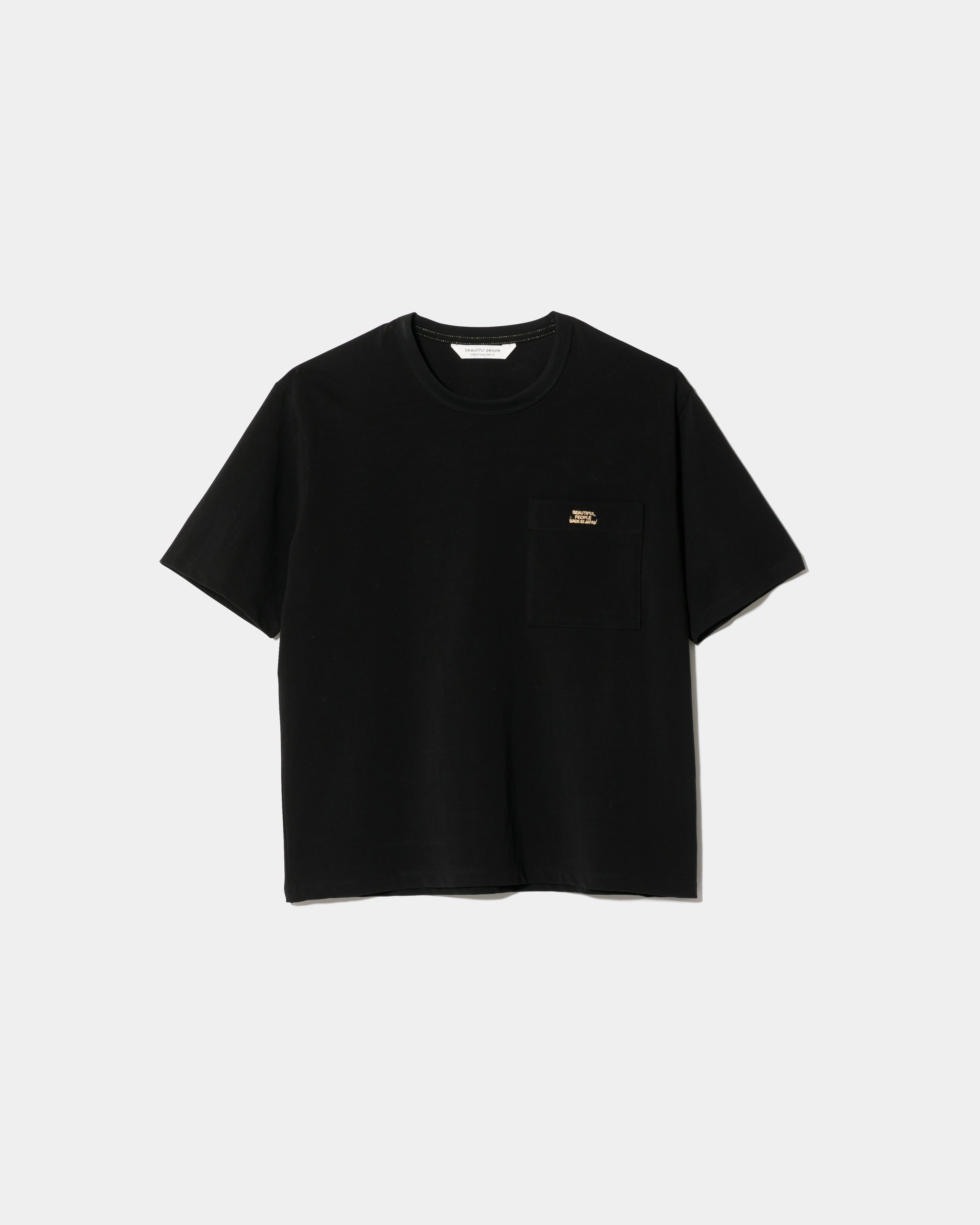 high twist jersey regular-fit metallic embroidery Tshirts