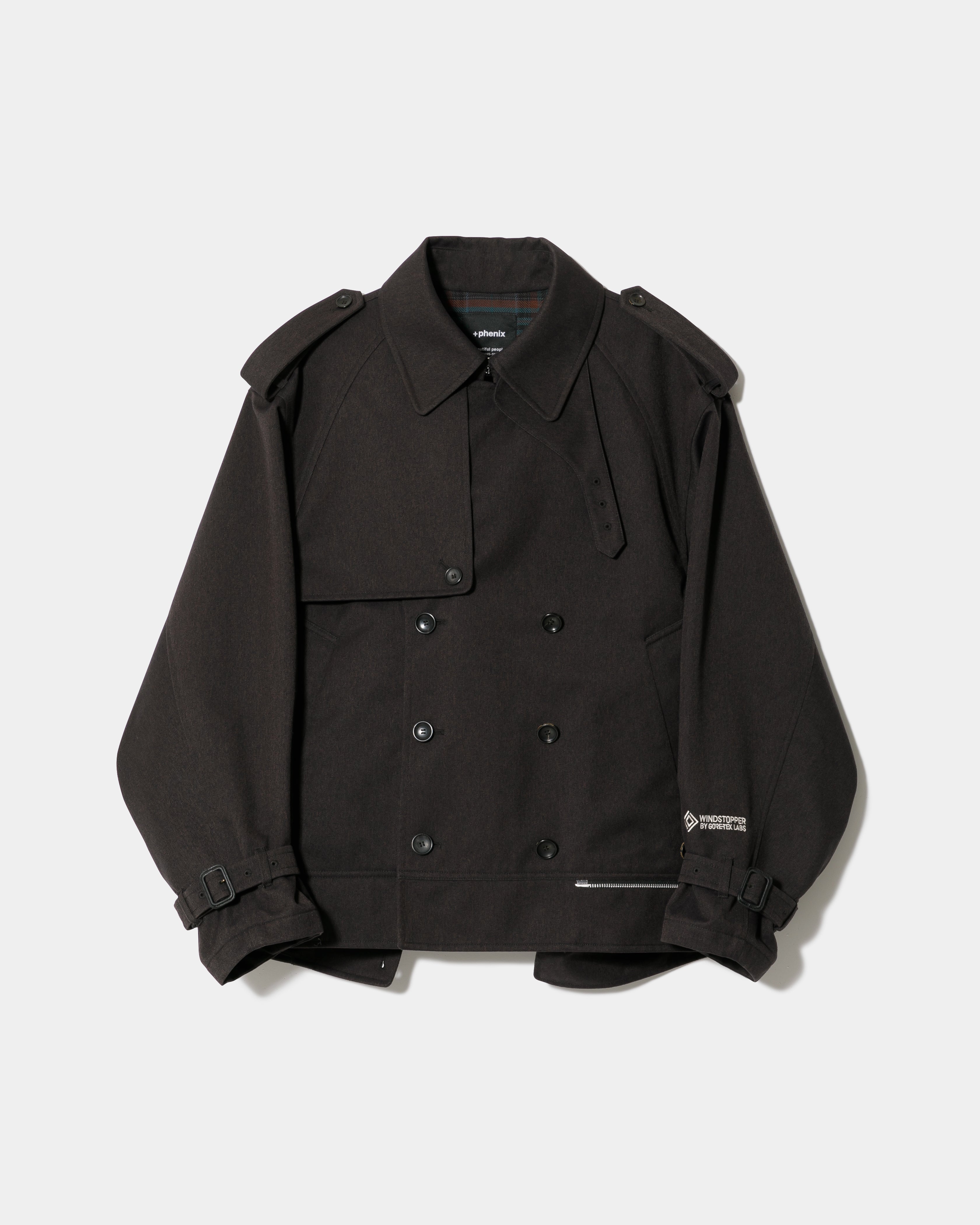 希少 美品 T/SEHNE DOUBLE LAYERED PEA COAT 50 T/SEHNE double layered pea coat black 50 希少 美品 T⁄SEHNE DOUBLE