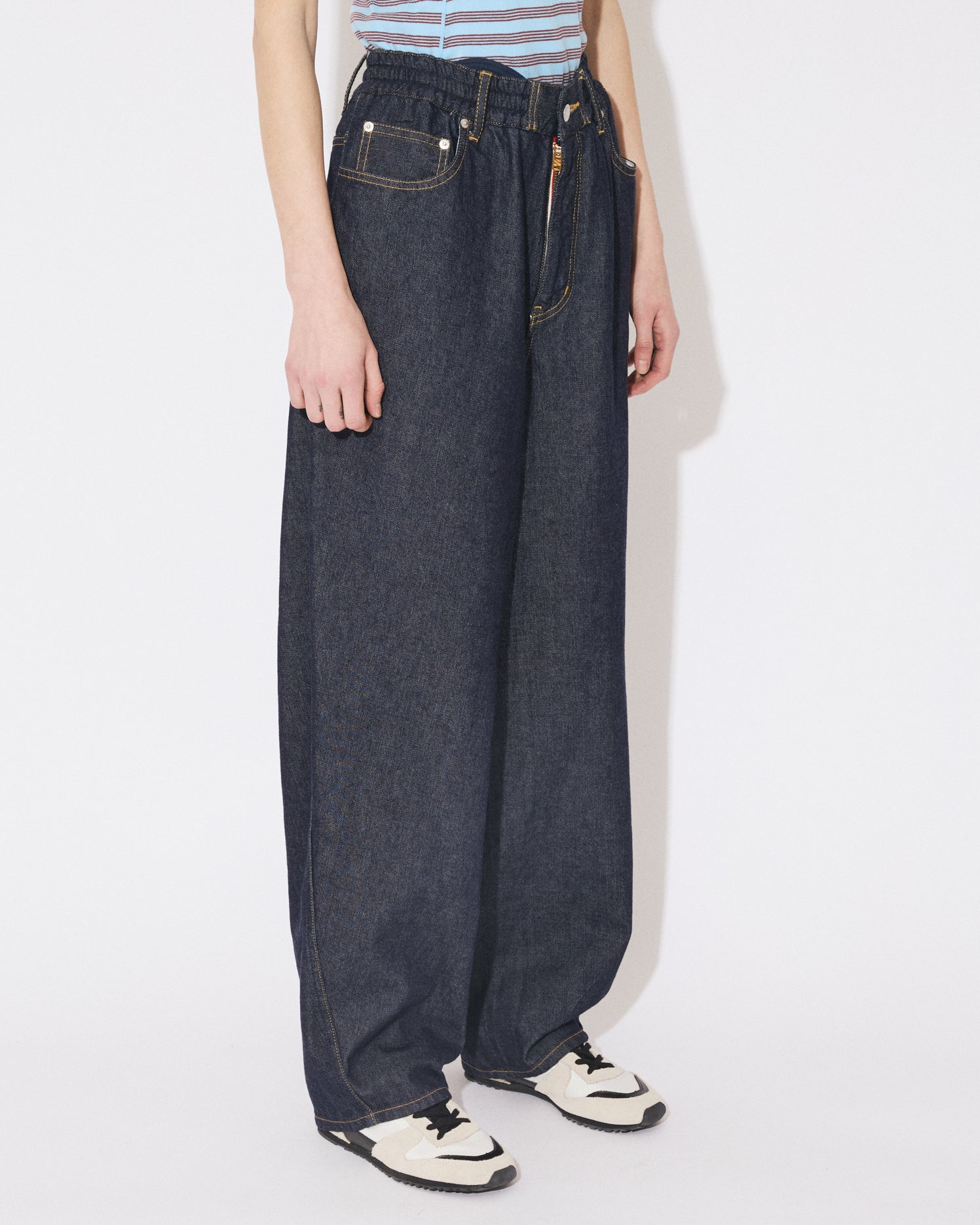 triacetate double cloth side 2tuck pants – beautiful people online