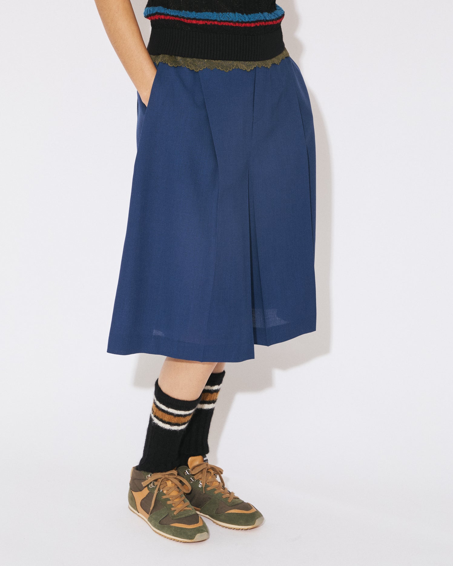 パンツ beautiful people side tuck BOX skirt triacetate double cloth jogger pants – beautiful people online store