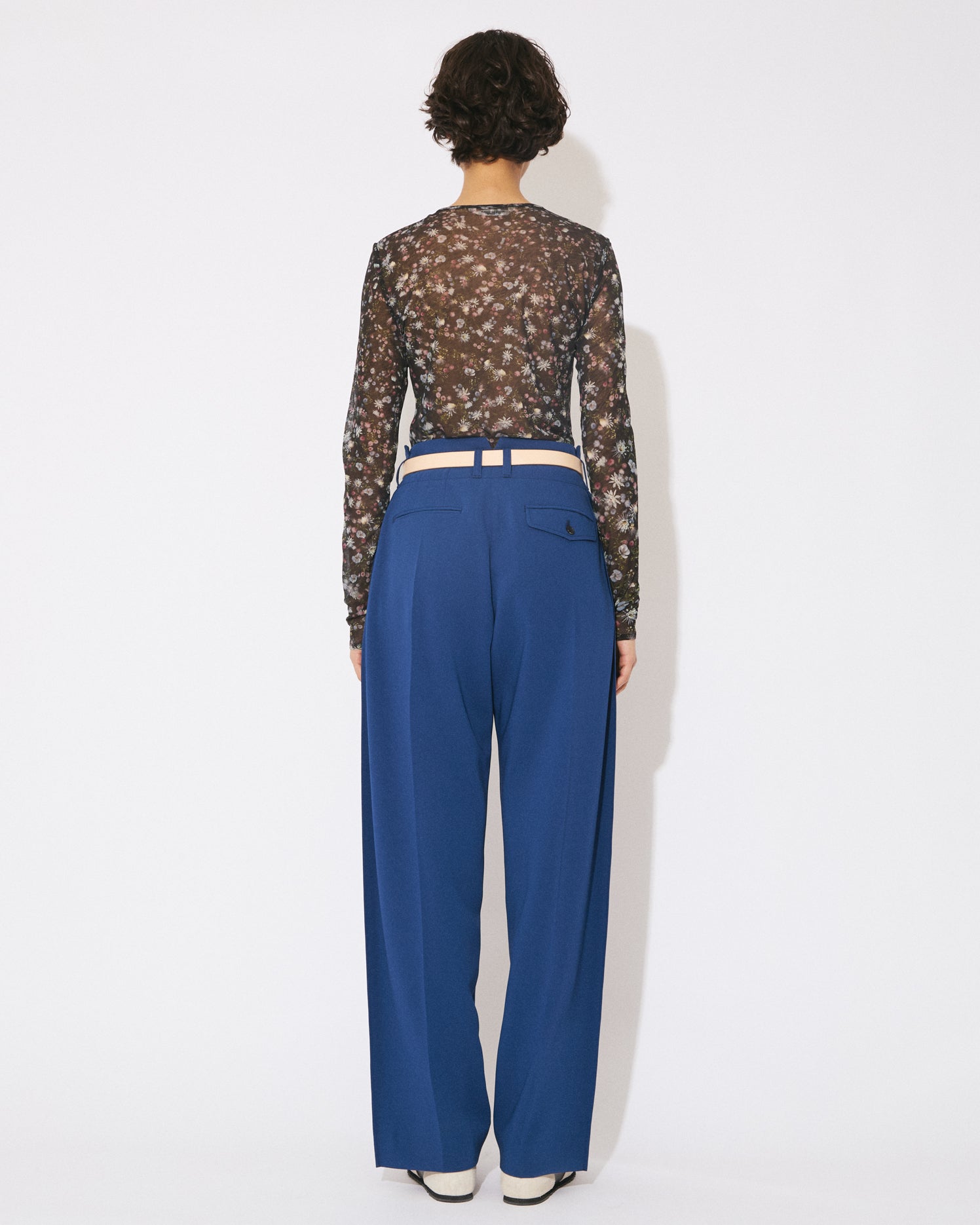 triacetate double cloth side 2tuck pants – beautiful people online