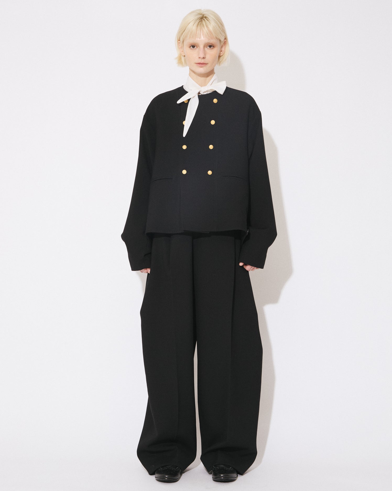 double-end wool double cloth tailored jacket – beautiful people