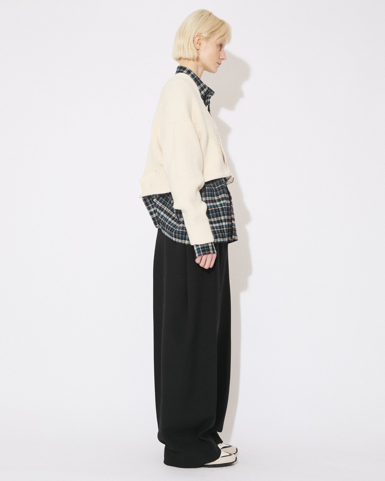 double-end fluffed cotton cardigan – beautiful people online store