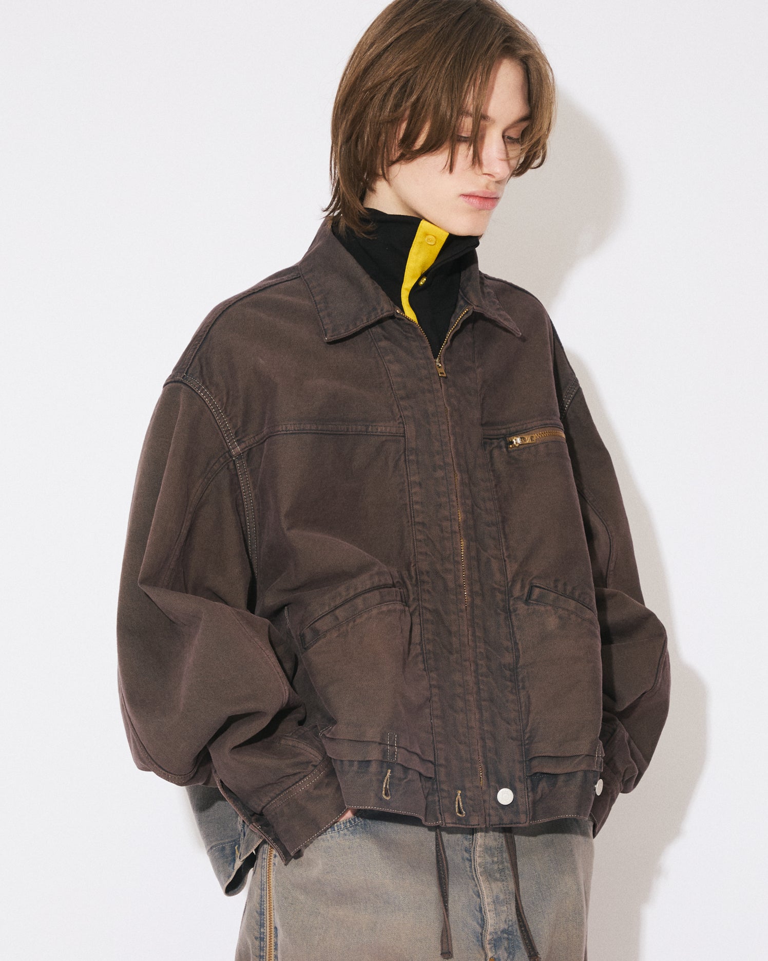 7月下旬入荷】double-end selvedge denim blouson gradation