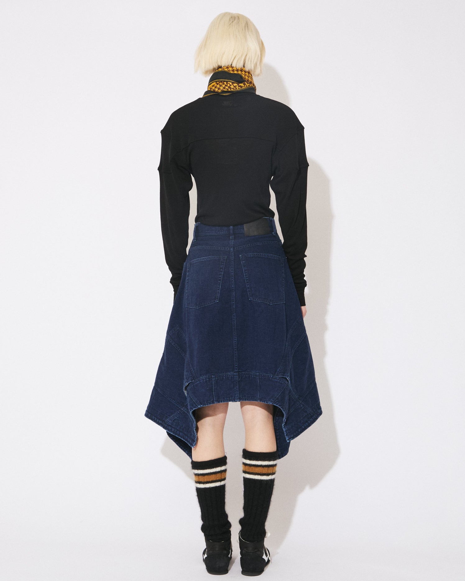 tropical wool mohair side tuck wide pants – beautiful people