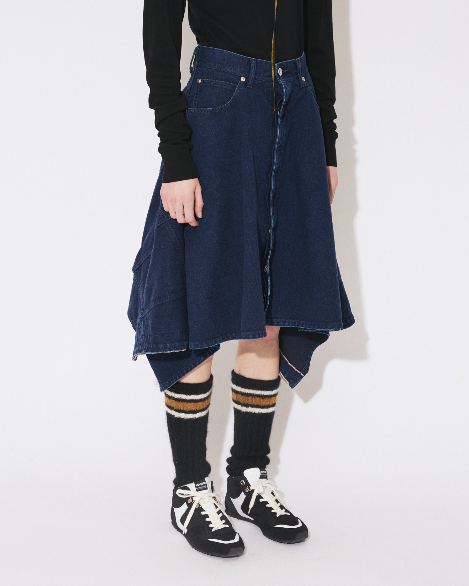 beautiful people 新品未使用タグ付ラップ風キルトスカートパンツ tropical wool mohair side tuck wide pants – beautiful people