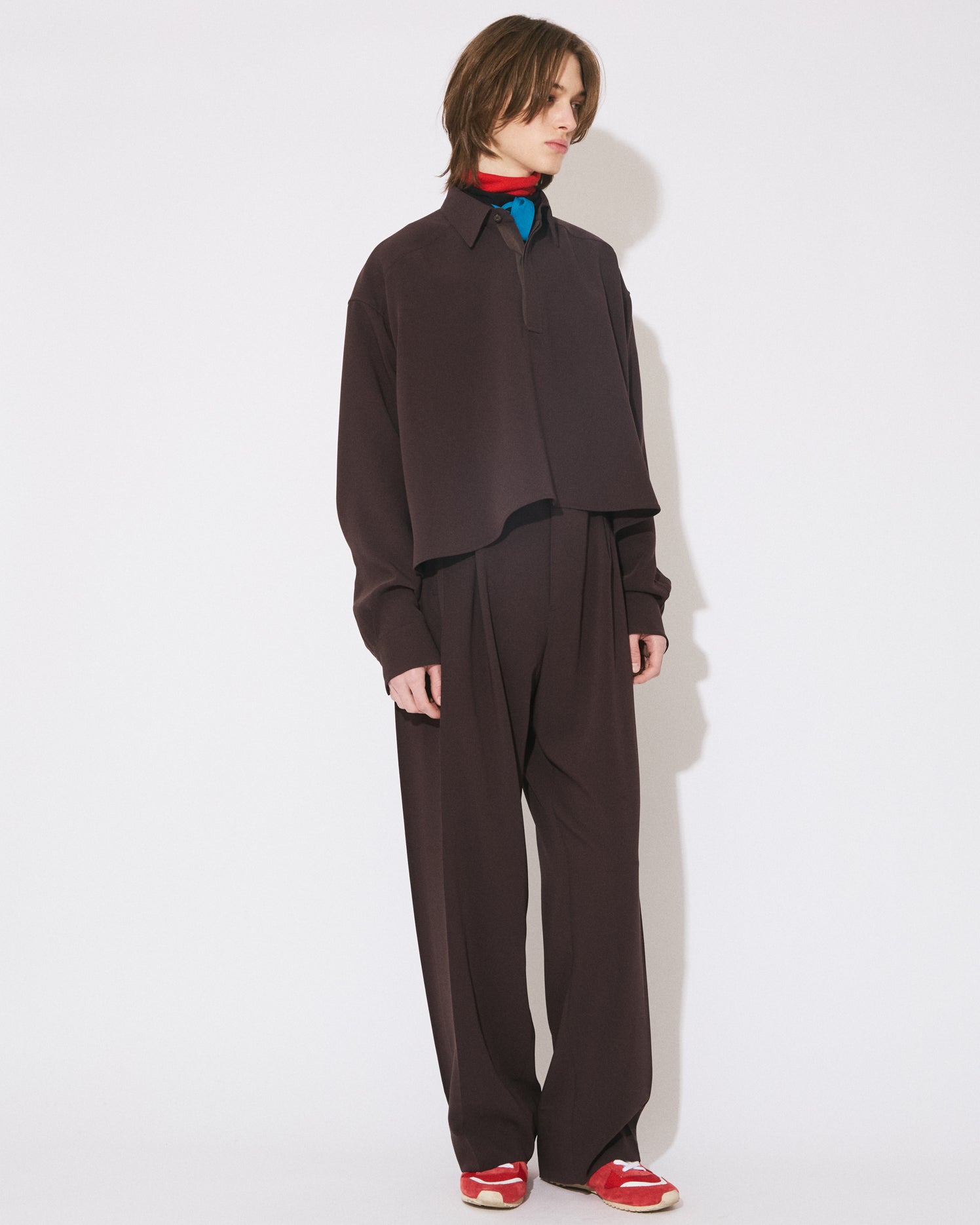 triacetate double cloth side 2tuck pants – beautiful people online