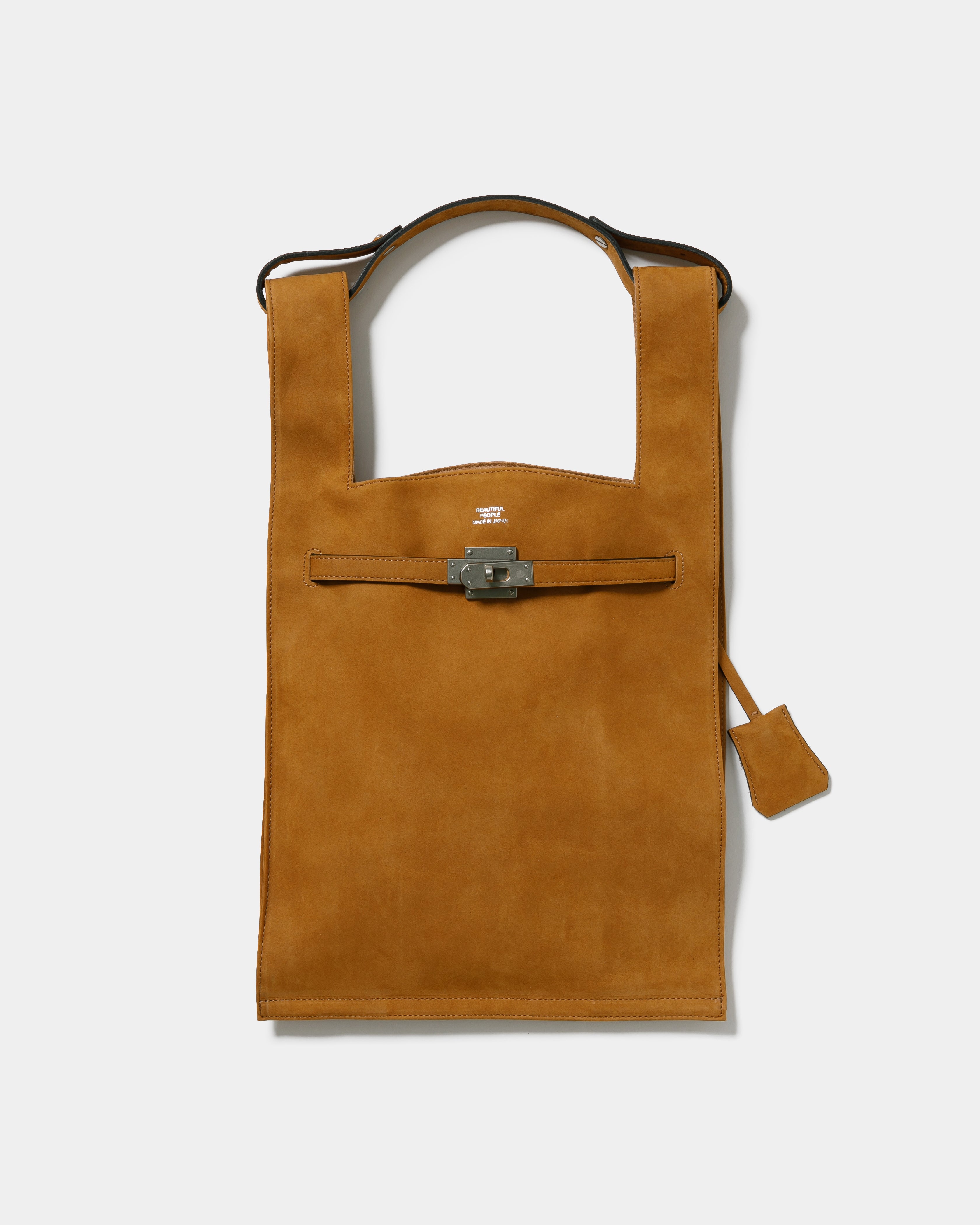 Aoyama Limited】nubuck leather large market bag – beautiful people