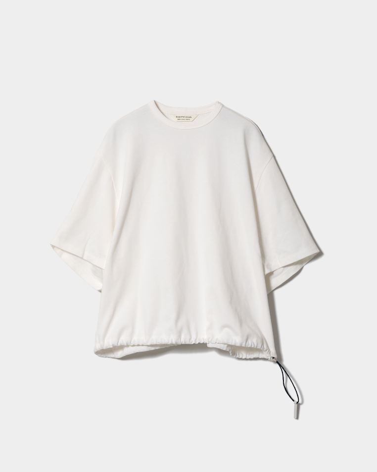 tシャツ ビューティフルピープル beautiful people suvin compact jersey drawstring T-shirt レ suvin compact jersey drawstring Tshirt – beautiful people