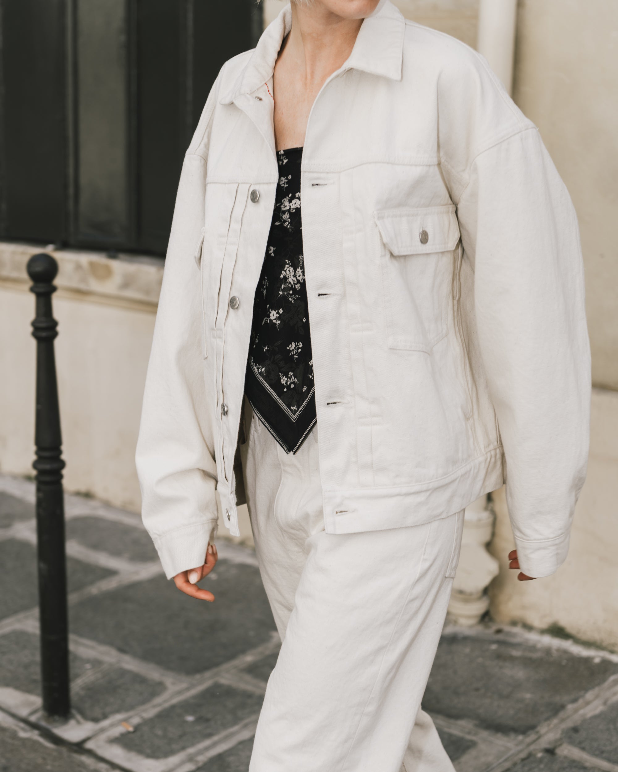 selvedge white denim relax blouson – beautiful people online store