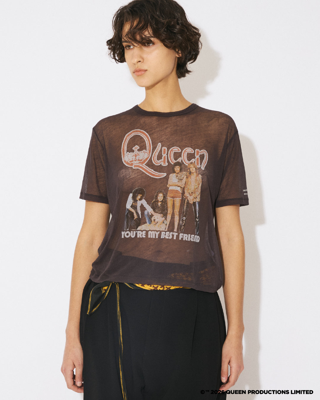 QUEEN sheer jersey regular-fit T-shirts – beautiful people online