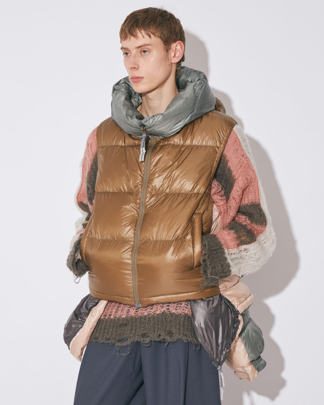 NANGA multilayering down vest blouson – beautiful people online store
