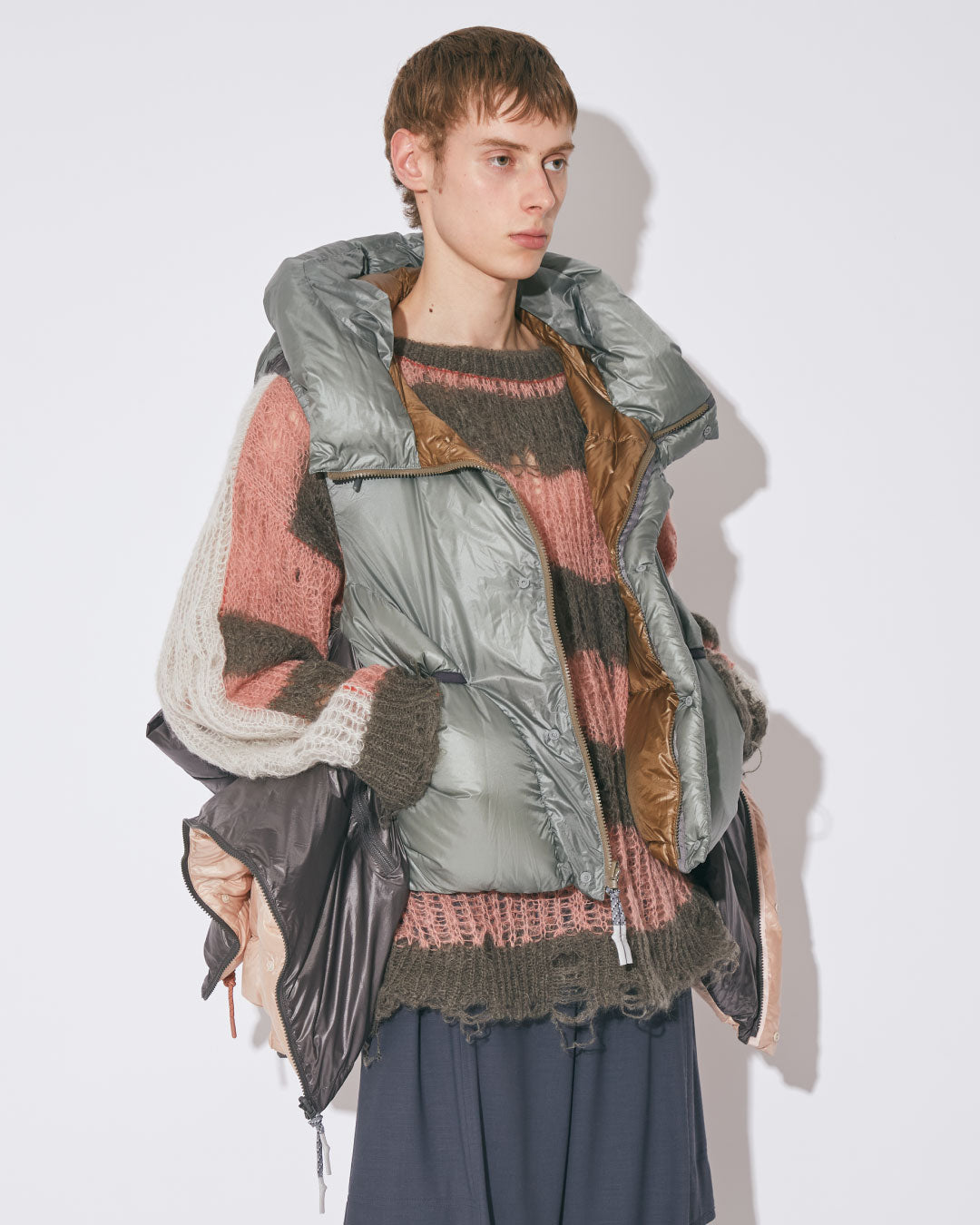 NANGA multilayering down vest blouson – beautiful people online store