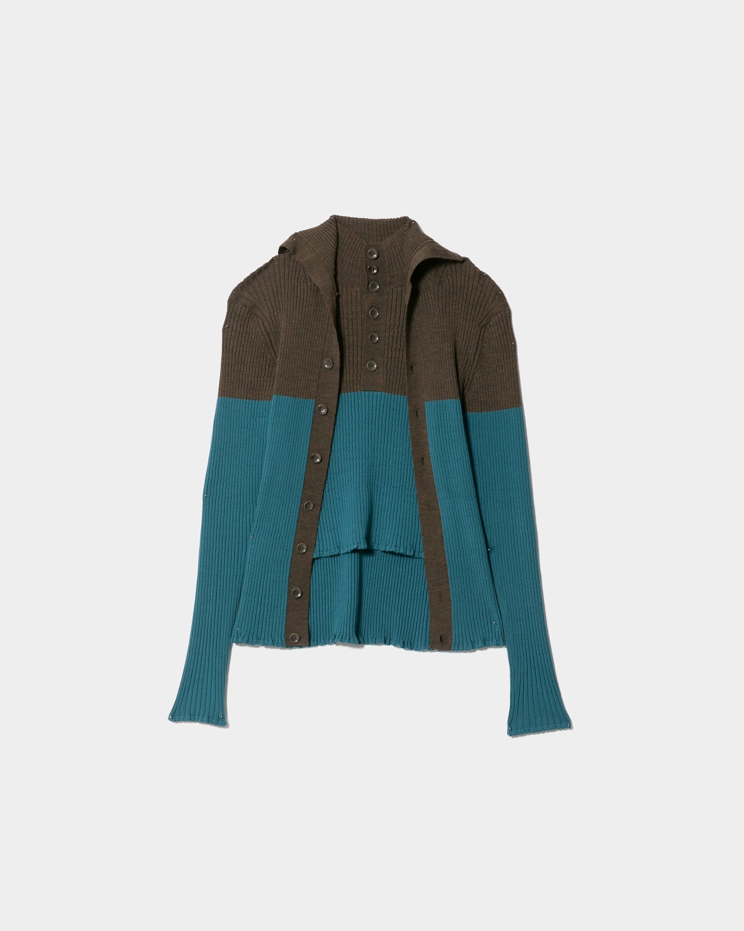 double-front woolrib knitted cardigan – beautiful people online store