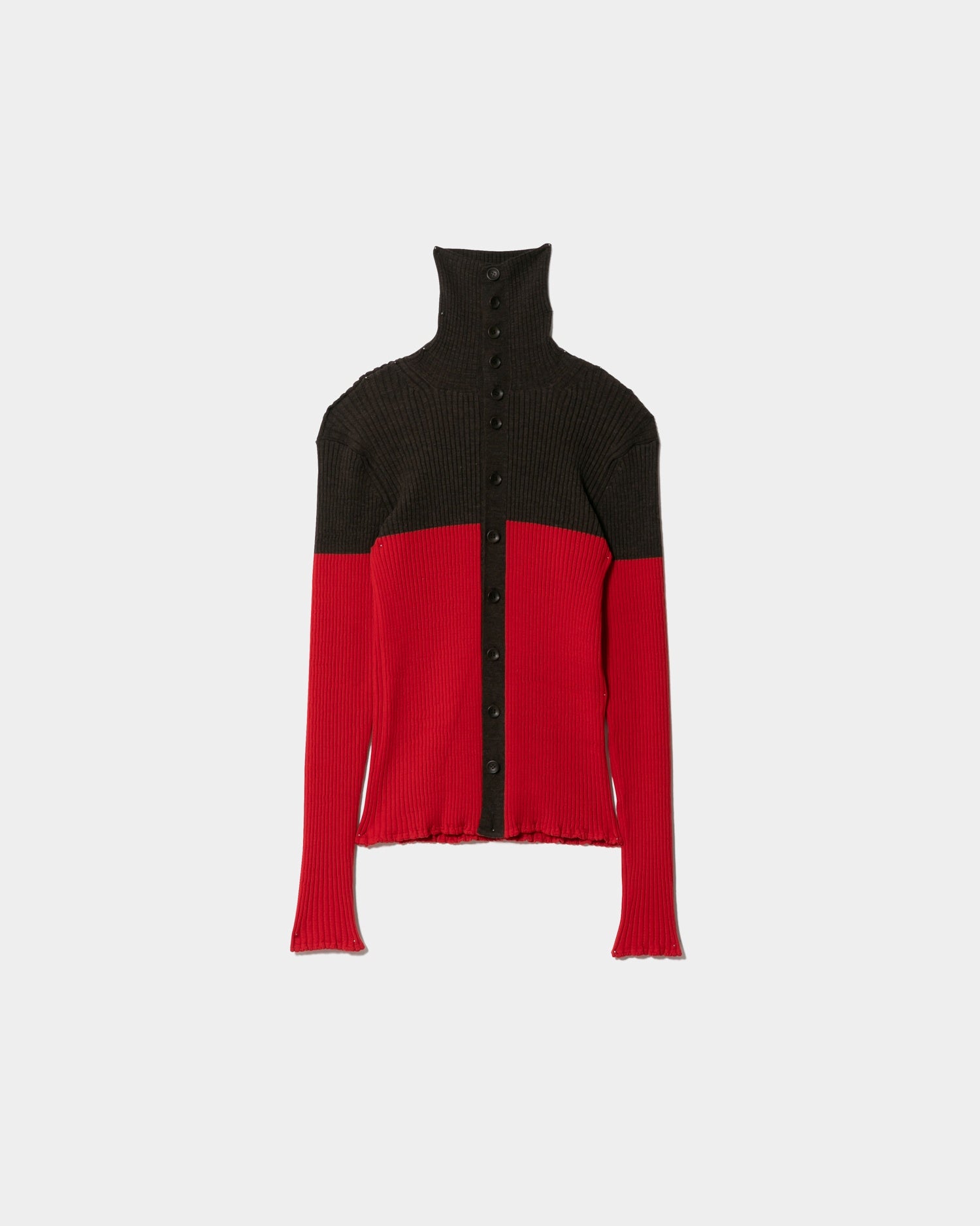 double-front woolrib knitted cardigan – beautiful people online store