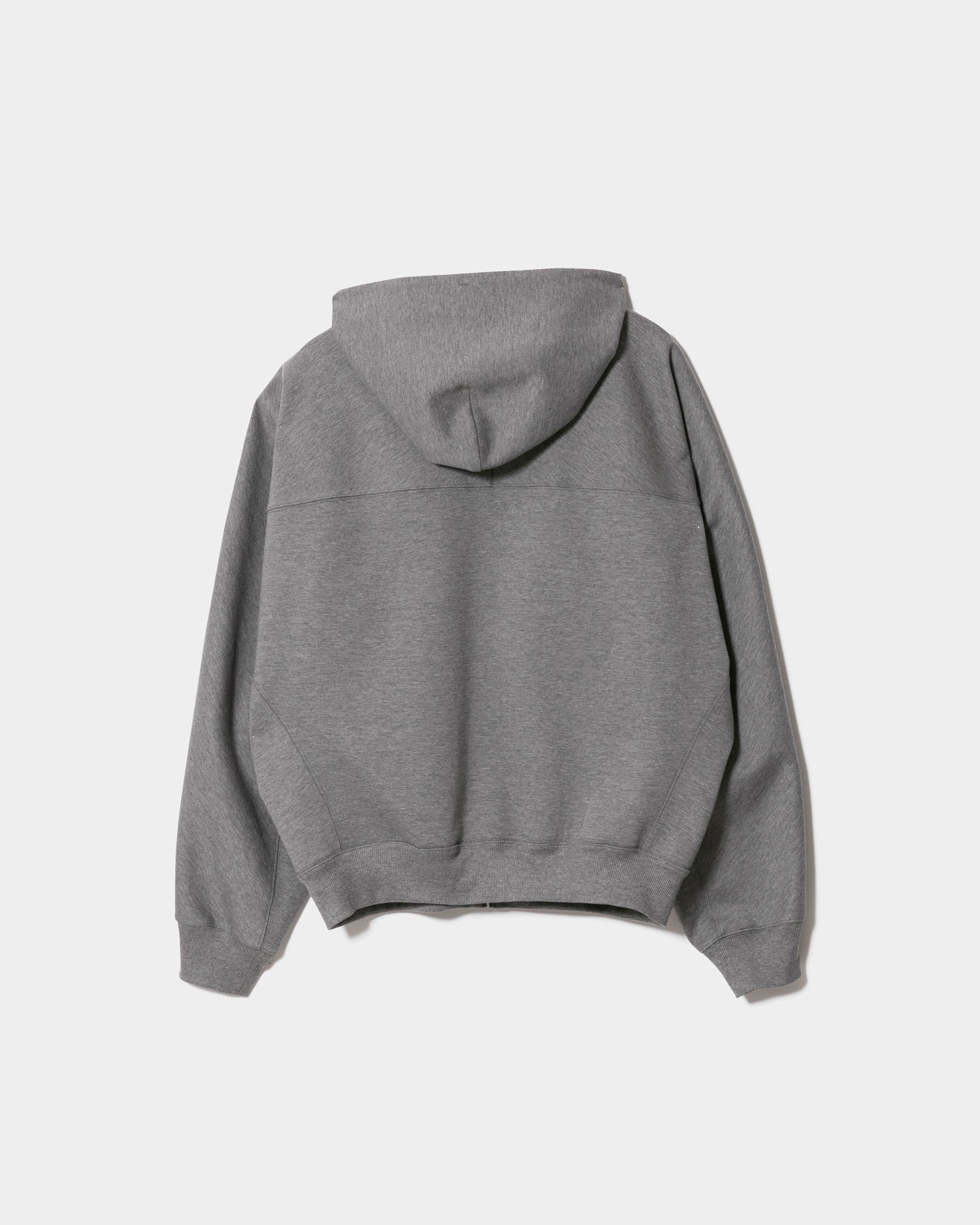 BEAUTY&YOUTH 【別注】ジップフーディ グレー compact double jersey zip up parka – beautiful people online store