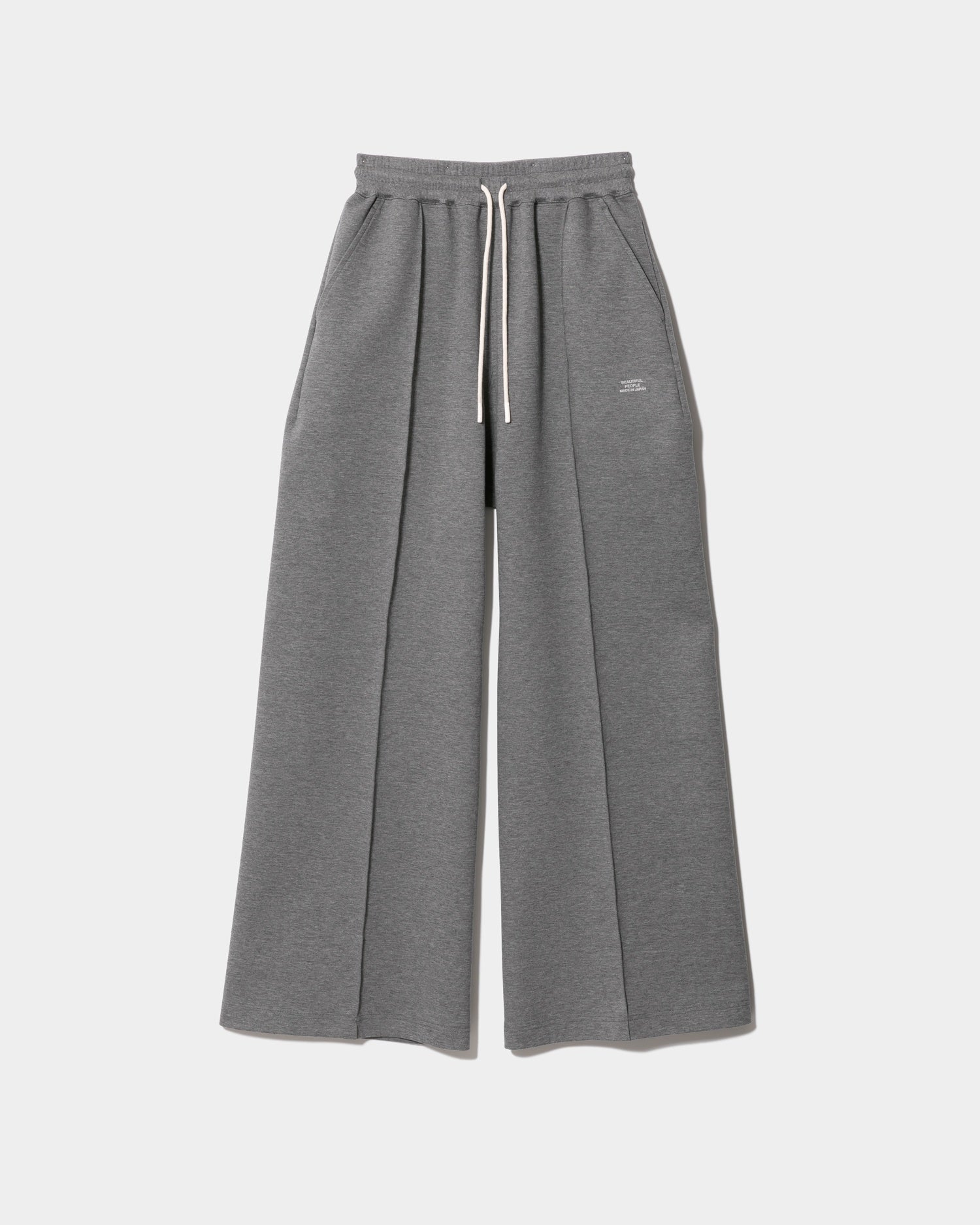 tropical wool mohair side tuck wide pants – beautiful people