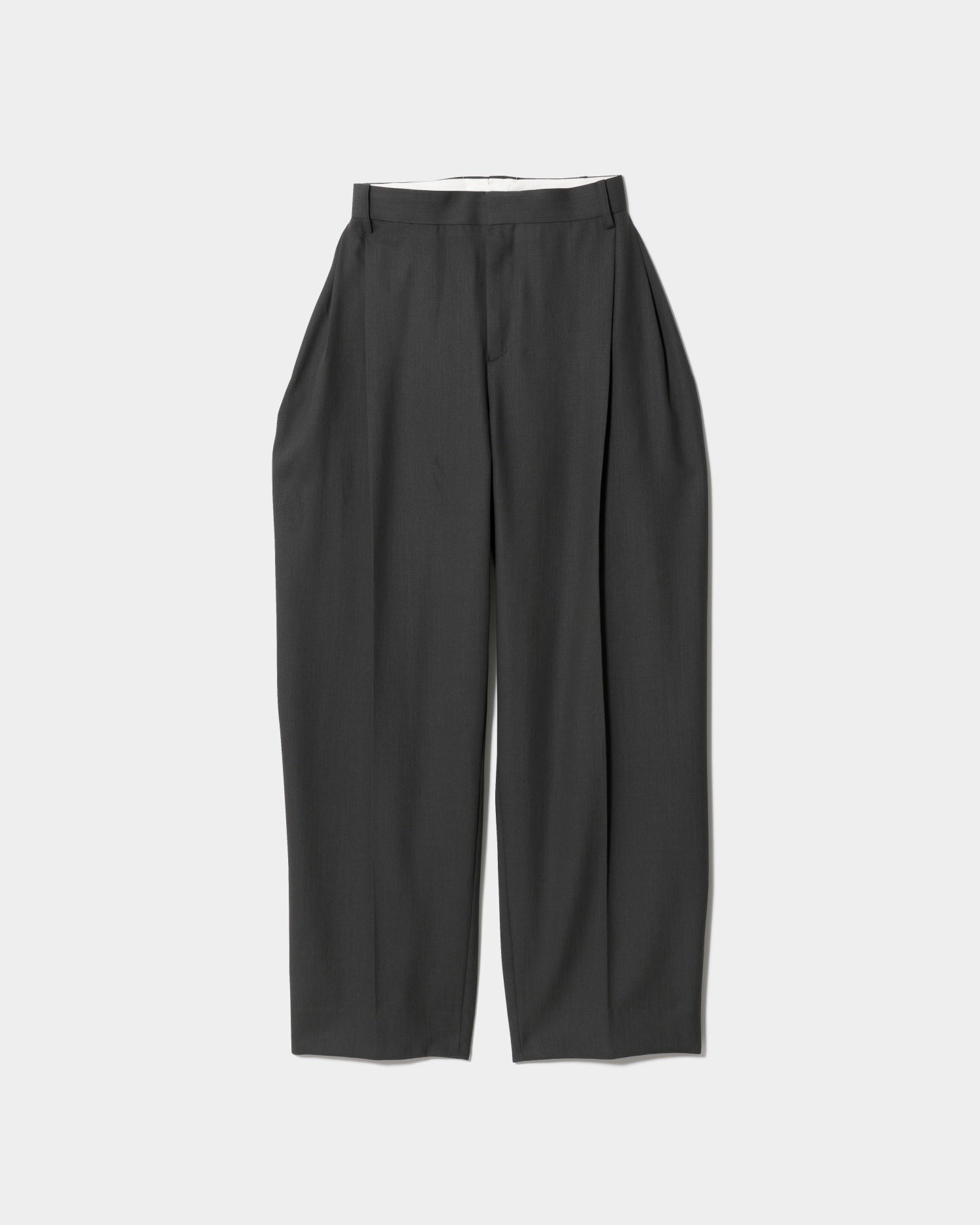 tropical wool mohair side tuck wide pants – beautiful people