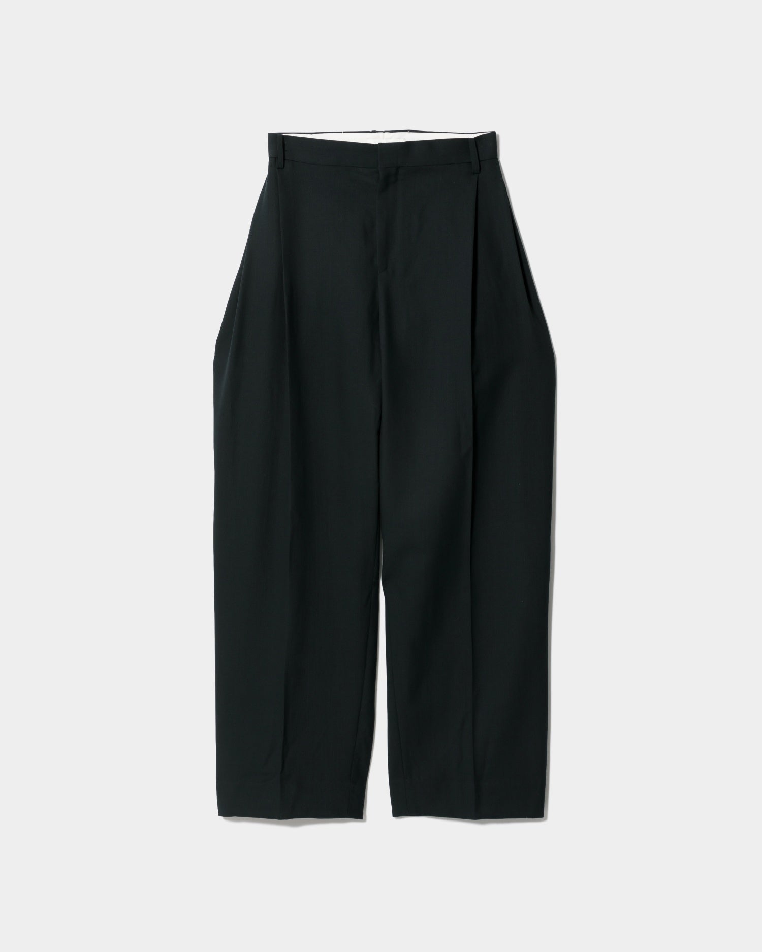 tropical wool mohair side tuck wide pants – beautiful people