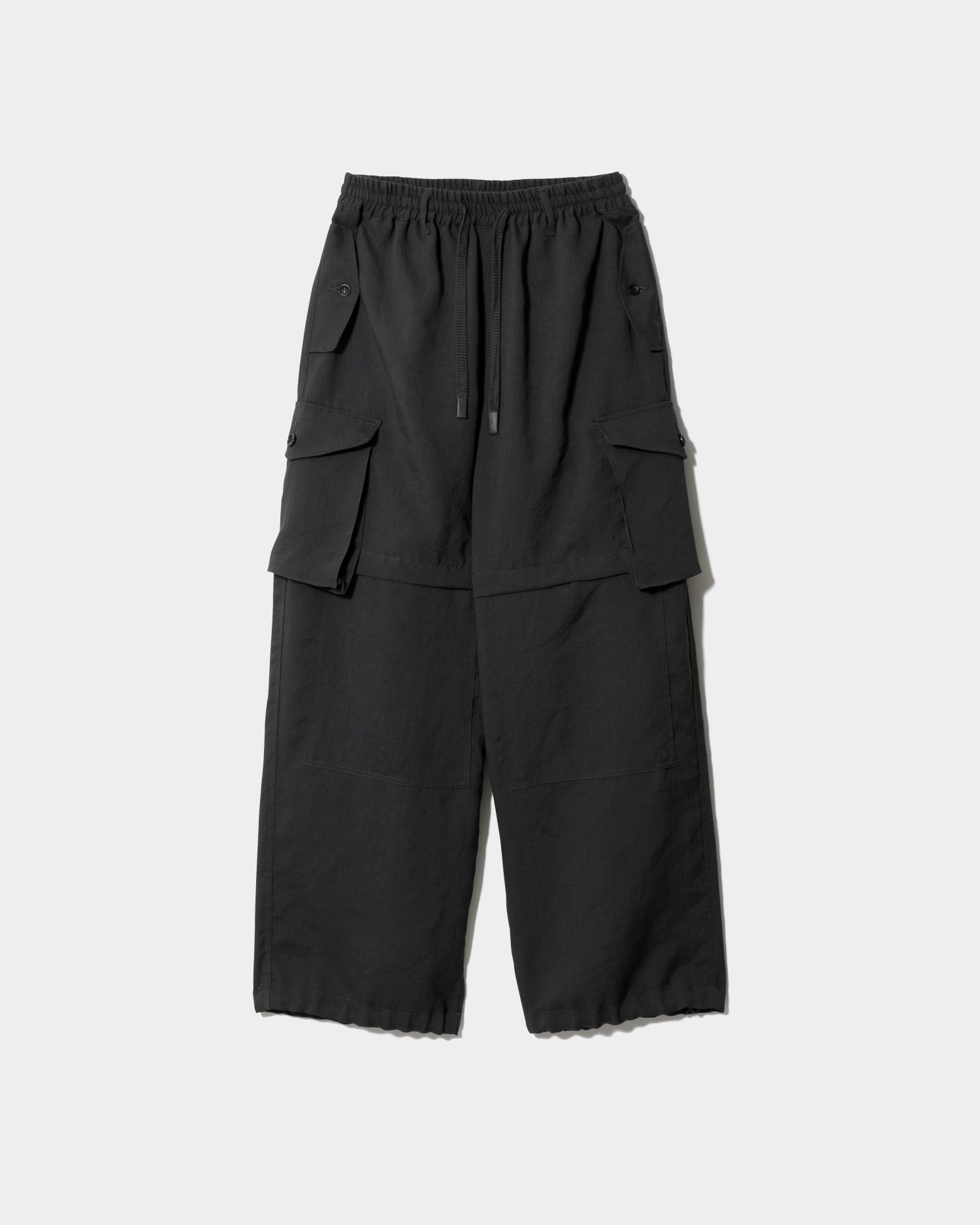tropical wool mohair side tuck wide pants – beautiful people