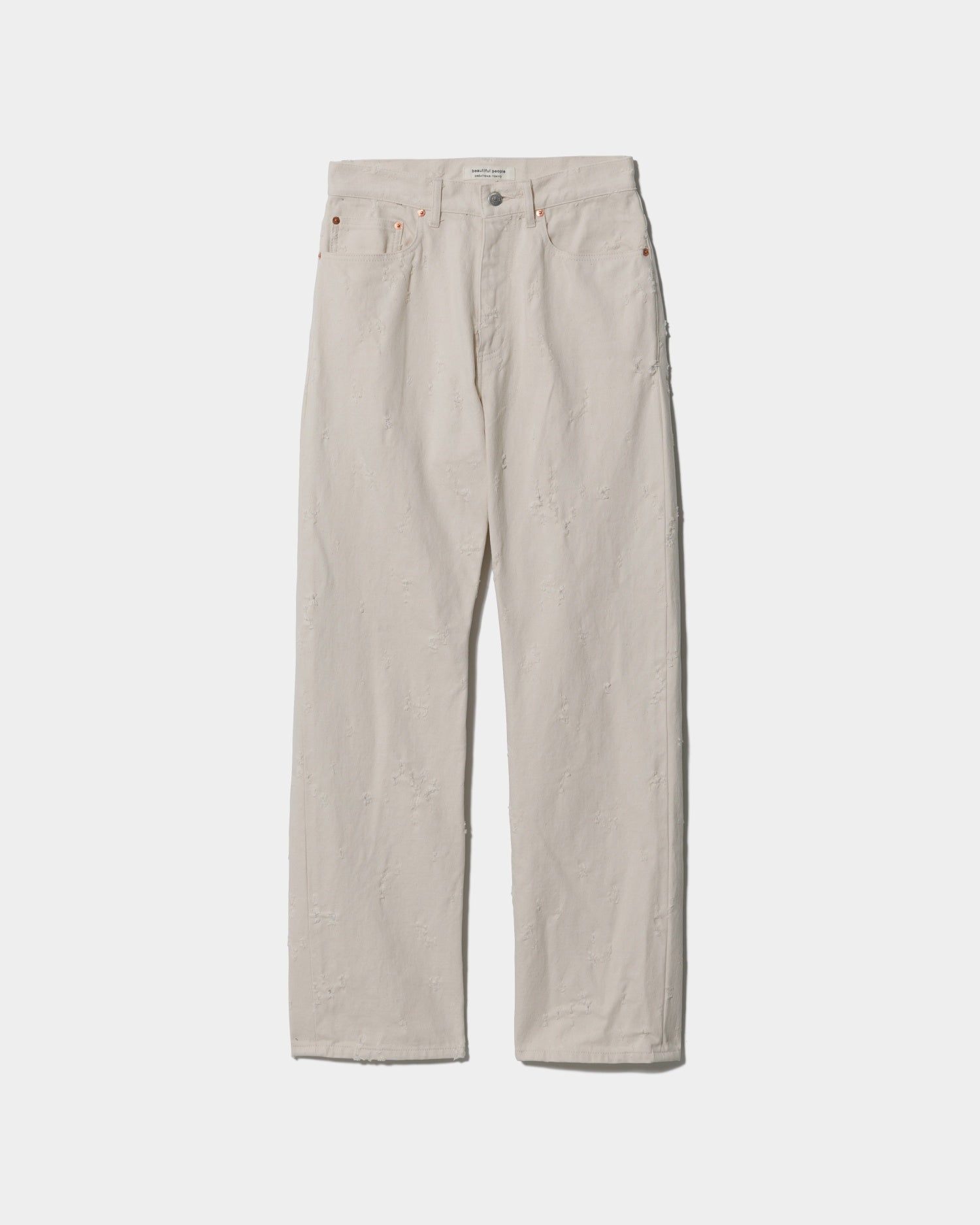 selvedge white denim classic damage – beautiful people online store