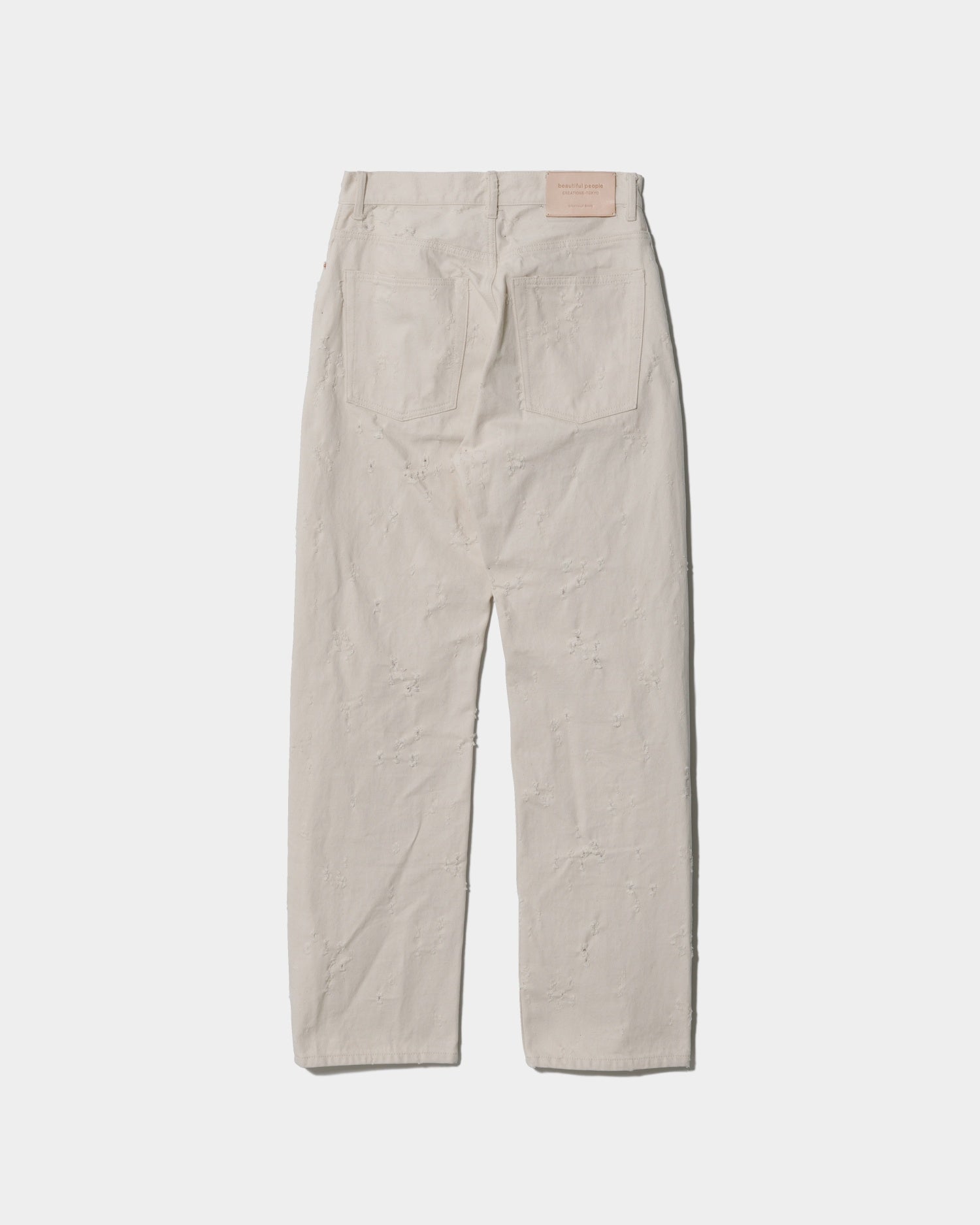 selvedge white denim classic damage – beautiful people online store