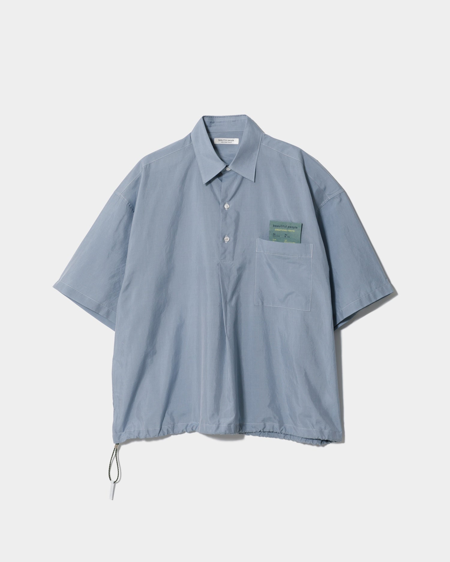 新品beautiful people ネイビーシャツ beautiful people ｜ EX.silk s/s “suka shirt”